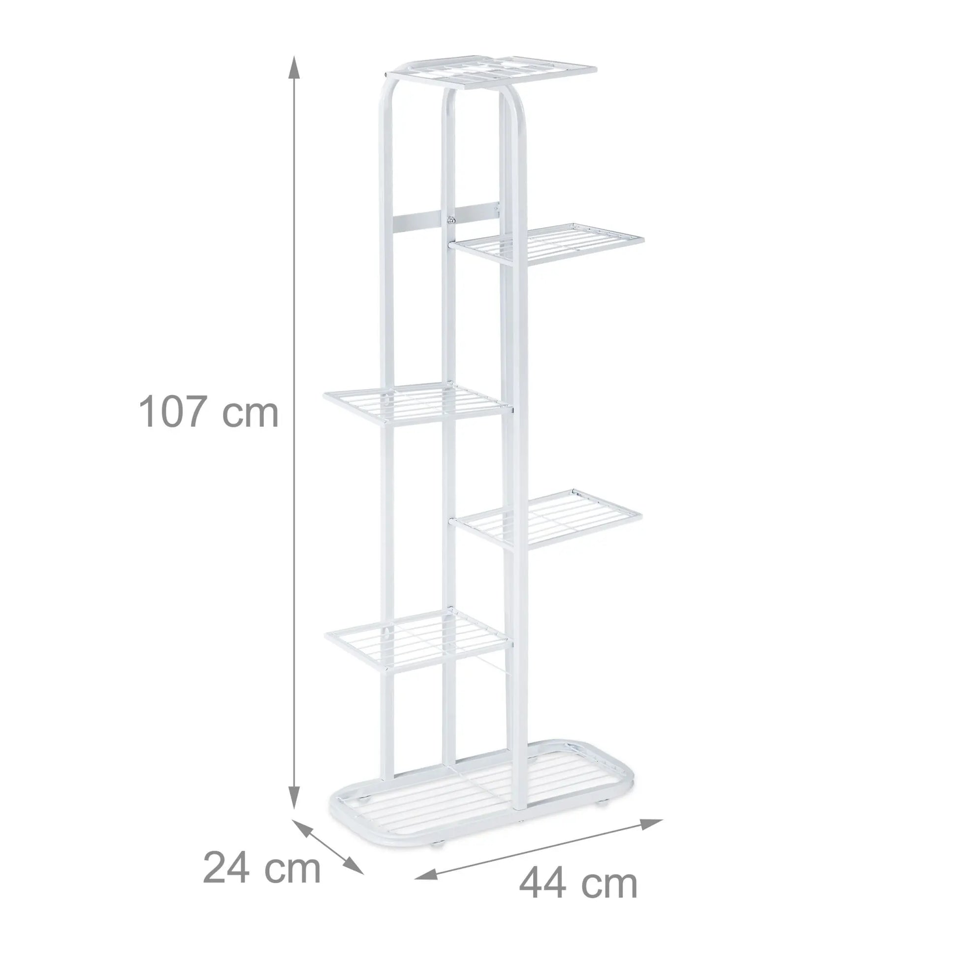 Blumentreppe Metall 6 Etagen Weiss von Relaxdays