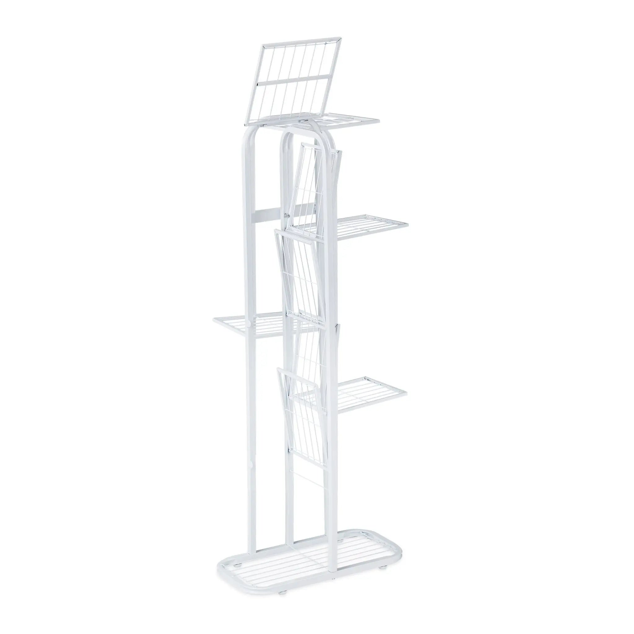 Blumentreppe Metall 6 Etagen Weiss von Relaxdays