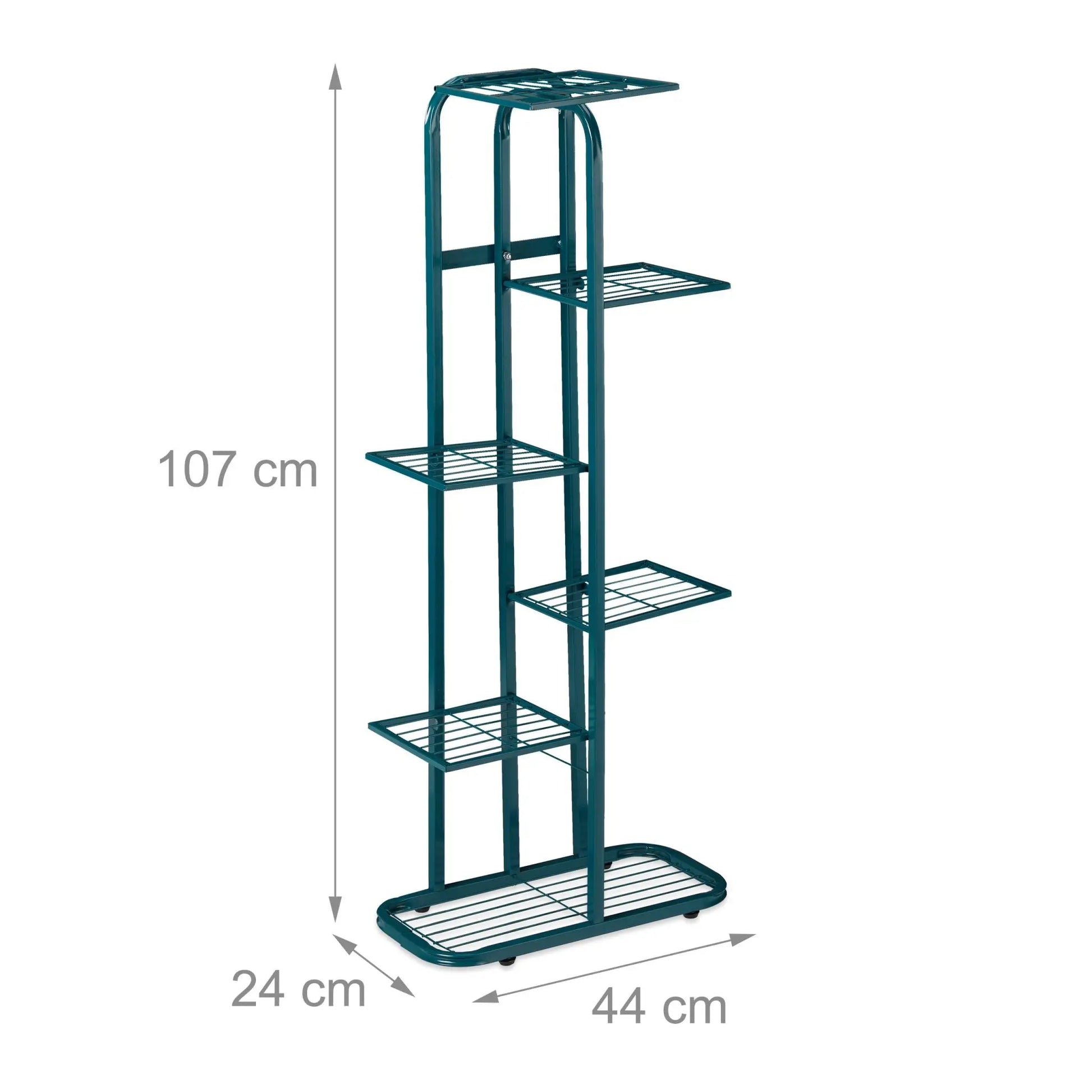 Blumentreppe Metall 6 Etagen Grün von Relaxdays