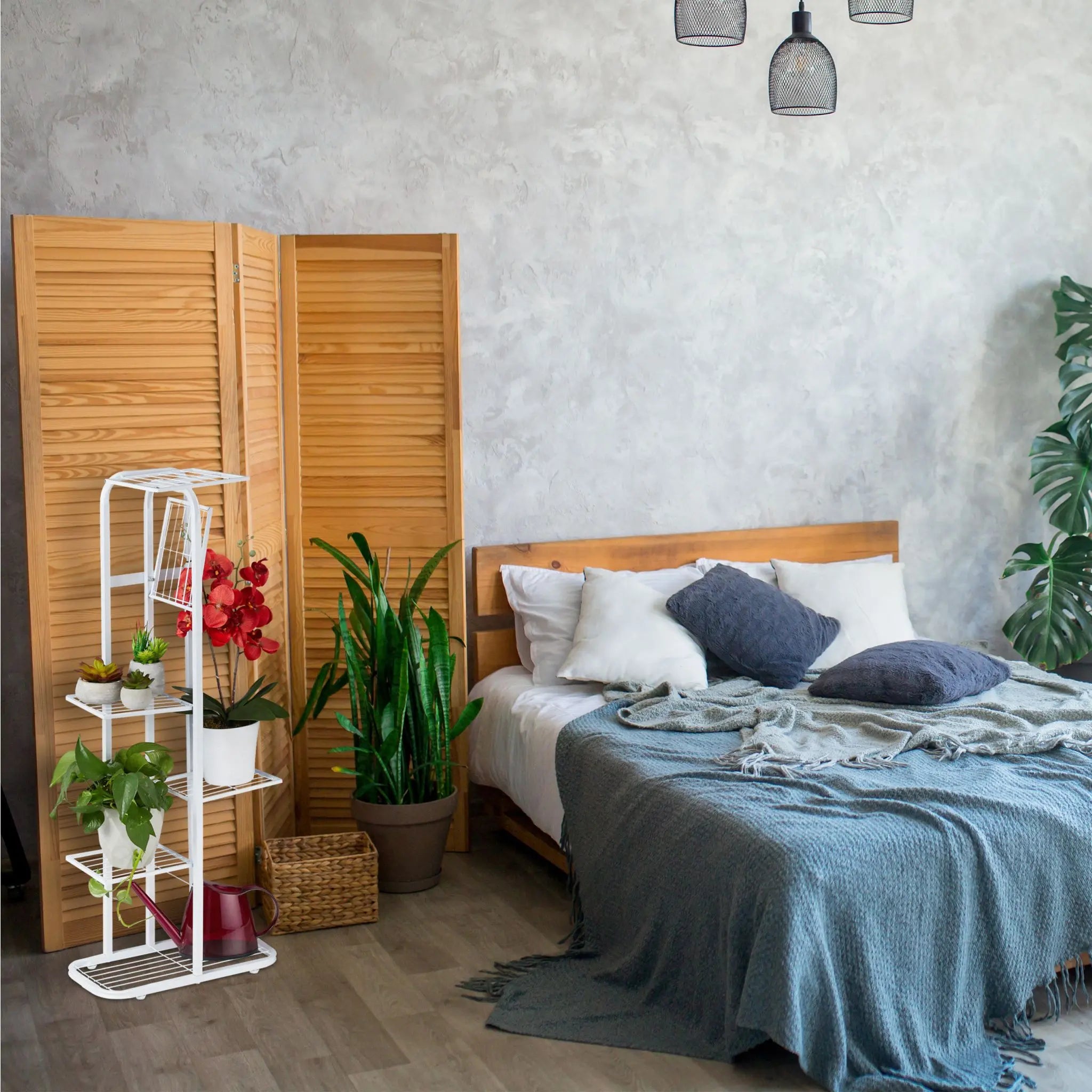Blumentreppe Metall 6 Etagen Grün von Relaxdays