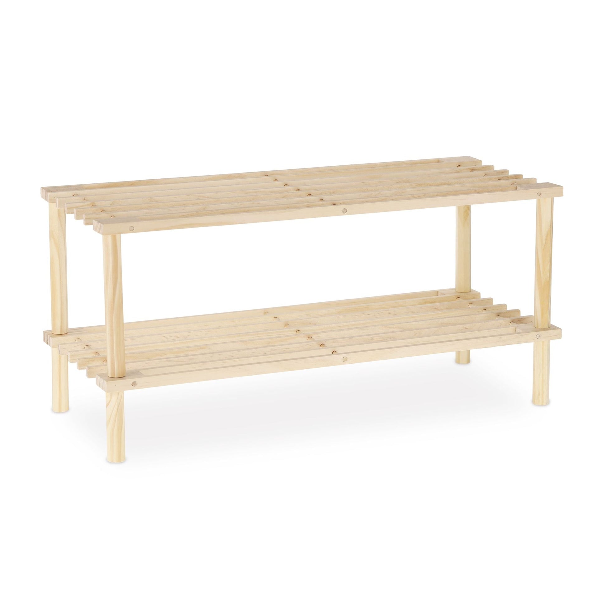 Schuhregal Holz Hellbraun von Relaxdays