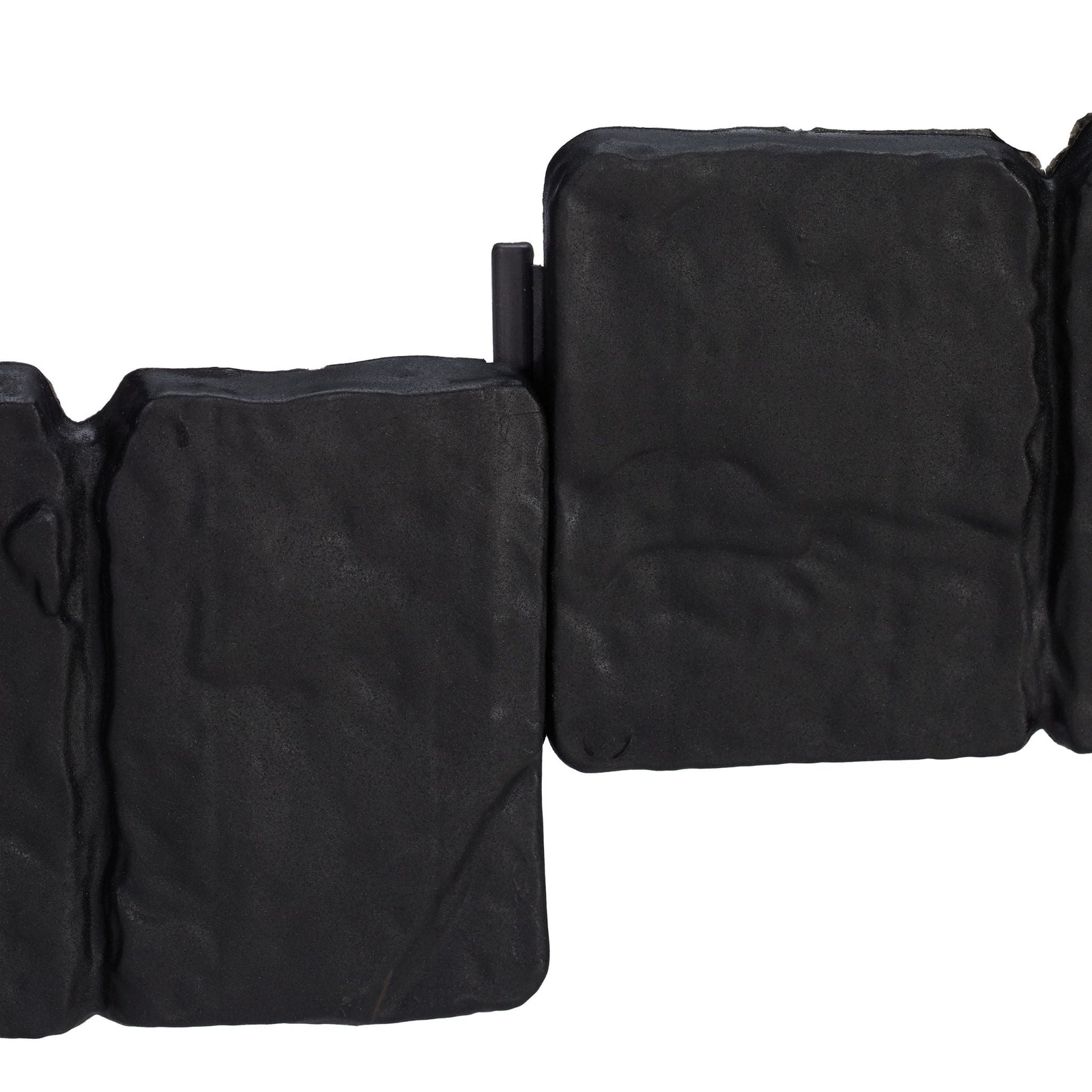Beetzaun Steinoptik 10er-Set Schwarz von Relaxdays