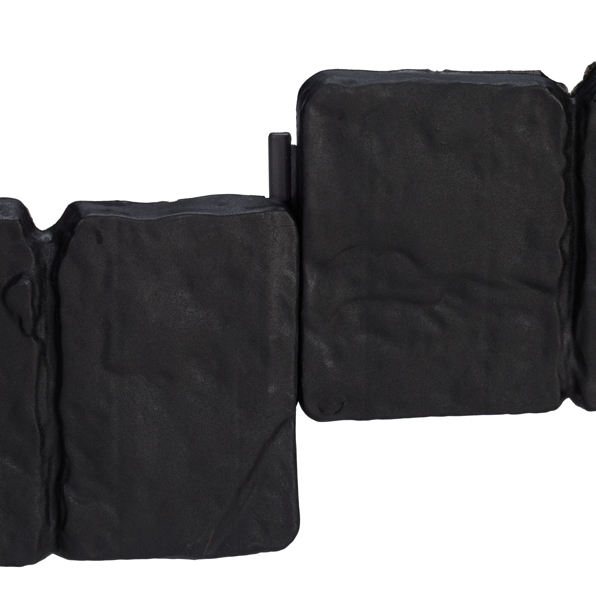 Beetzaun Steinoptik 10er-Set Schwarz von Relaxdays