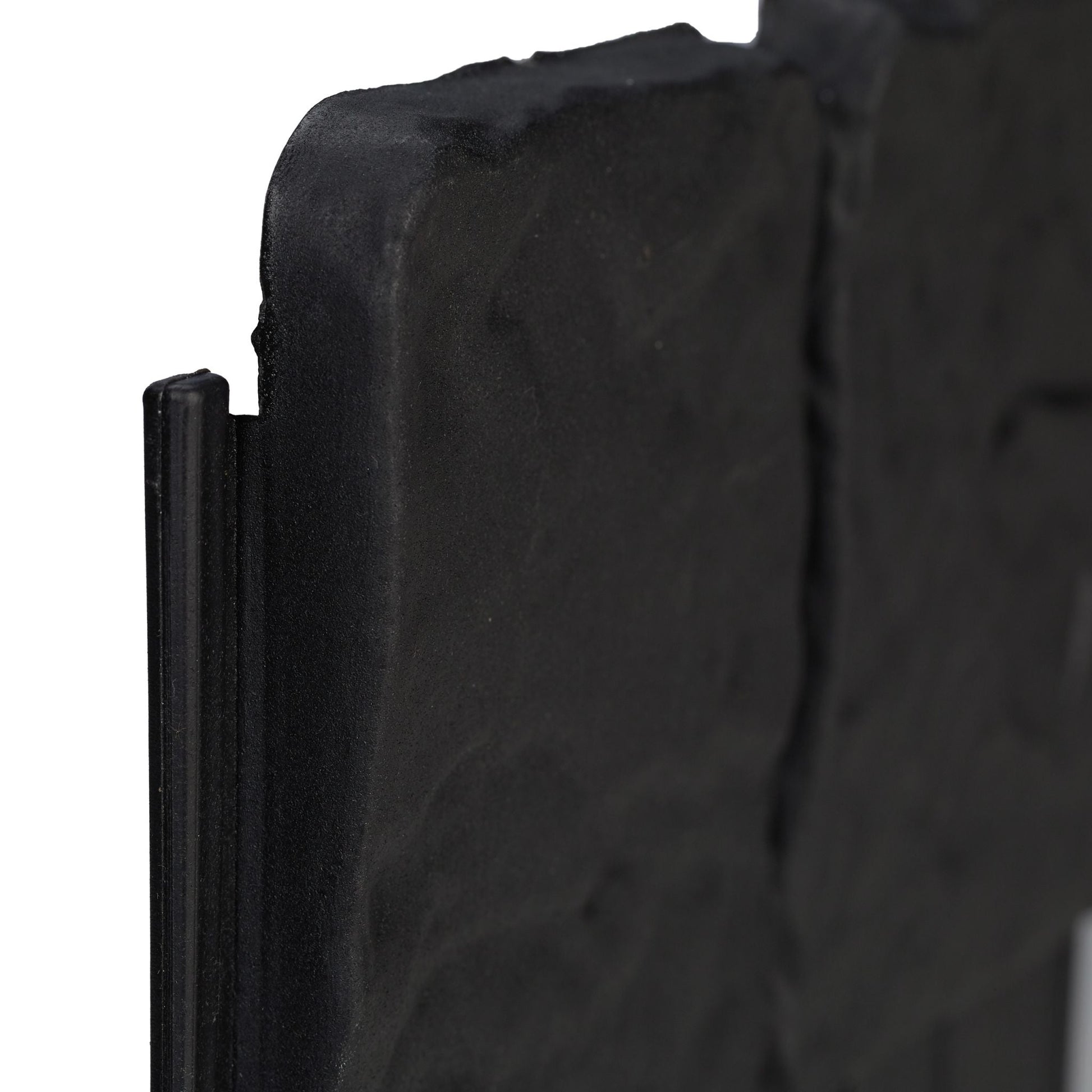 Beetzaun Steinoptik 10er-Set Schwarz von Relaxdays
