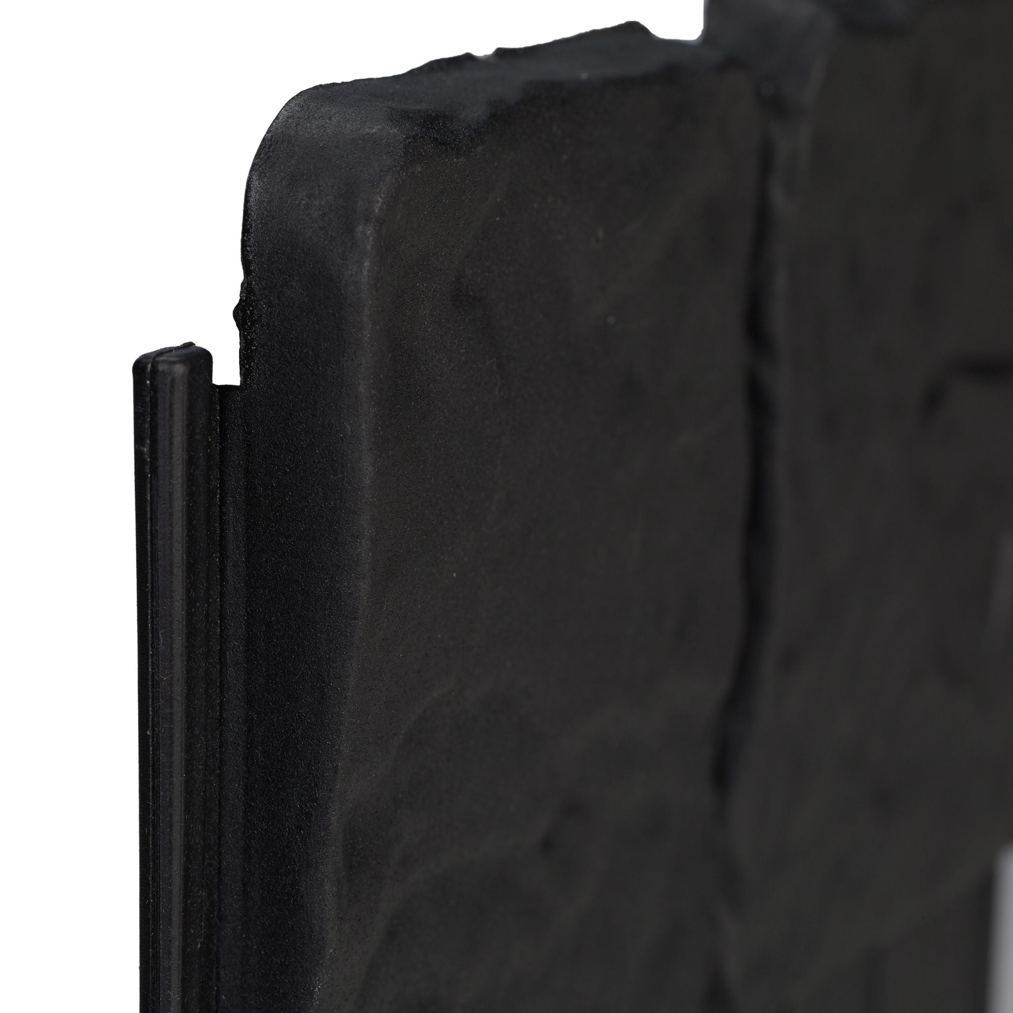 Beetzaun Steinoptik 10er-Set Schwarz von Relaxdays