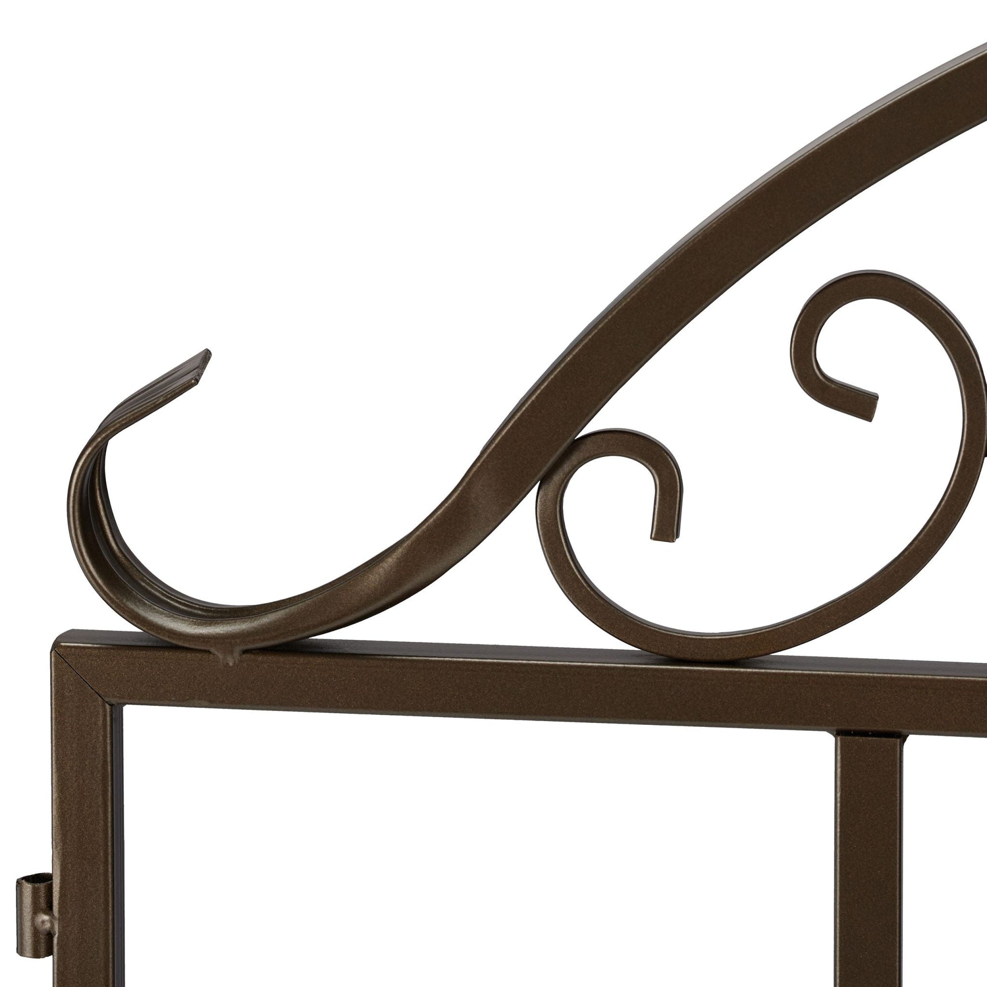 Gartenzaun Bronze 3er-Set Dunkelbraun von Relaxdays