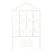 Gartenzaun Weiss 3er-Set Weiss von Relaxdays