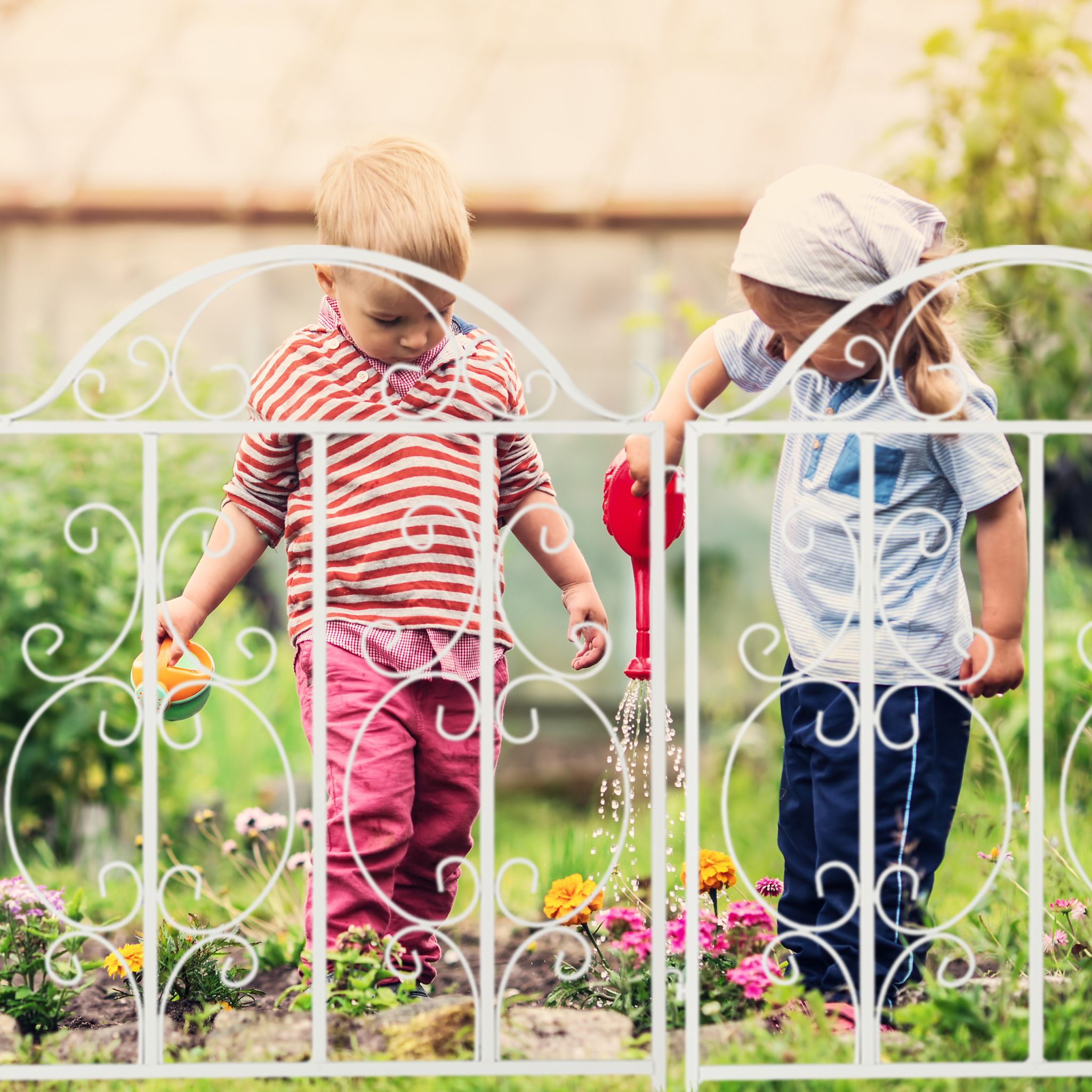 Gartenzaun Weiss 3er-Set Weiss von Relaxdays
