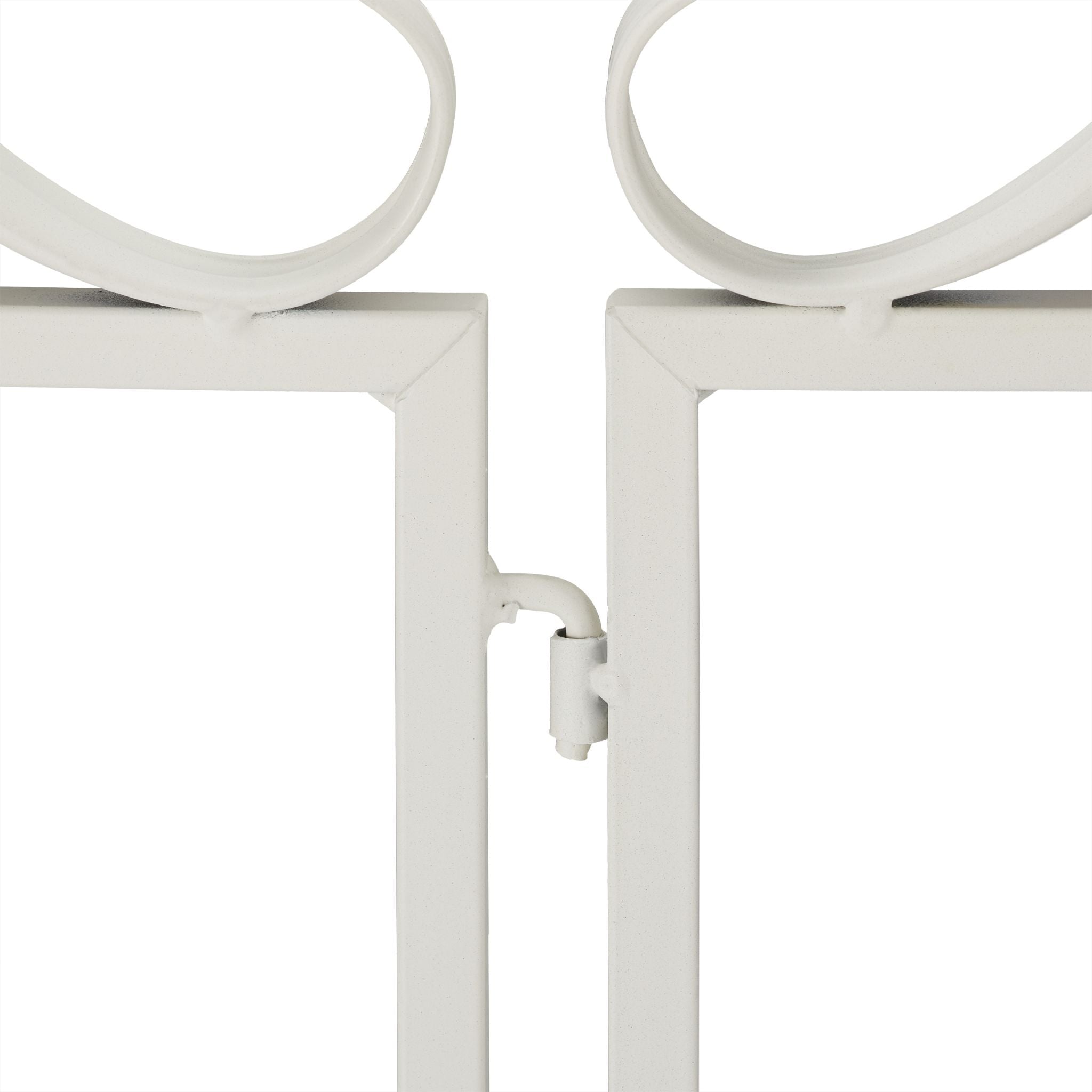 Gartenzaun Weiss 3er-Set Weiss von Relaxdays