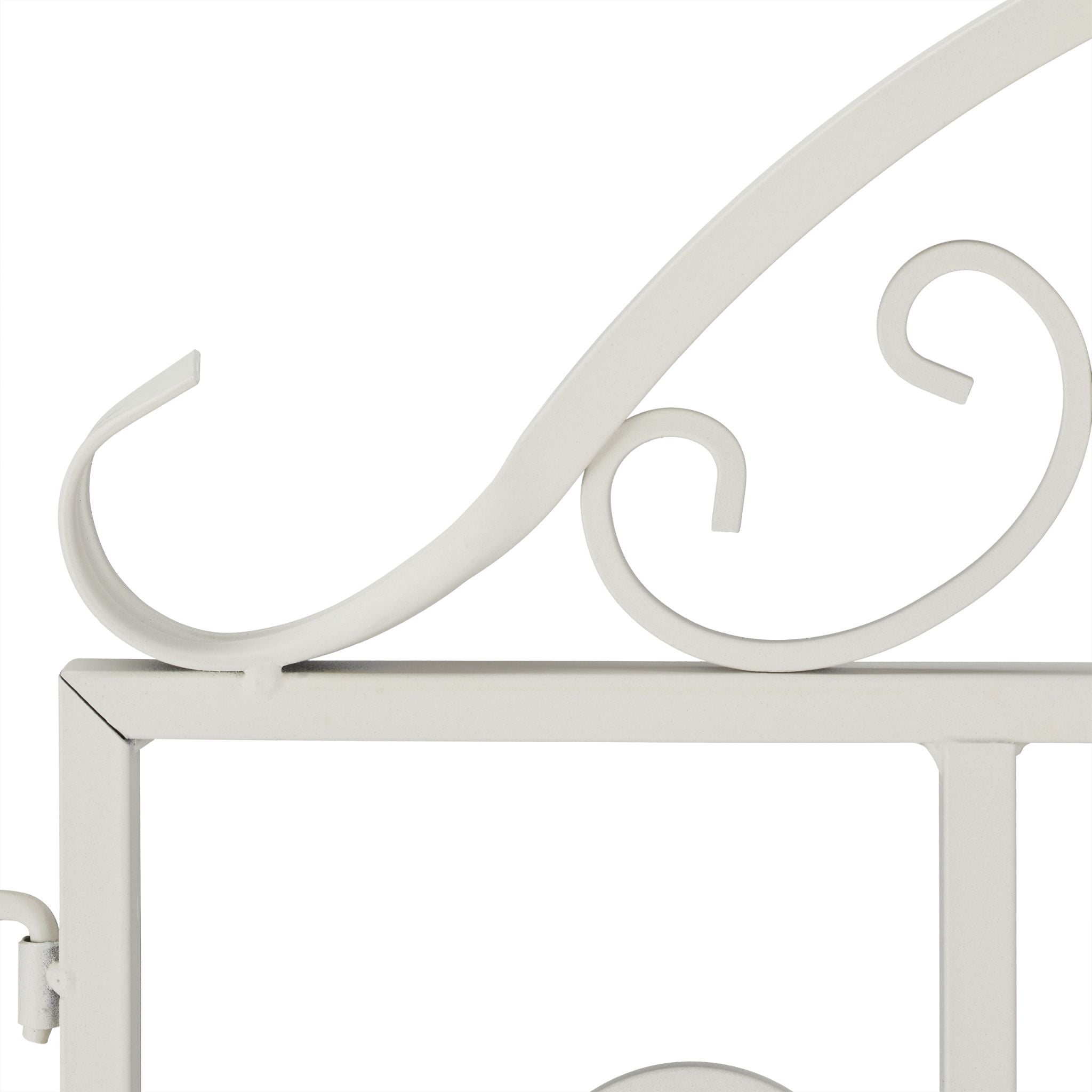 Gartenzaun Weiss 3er-Set Weiss von Relaxdays