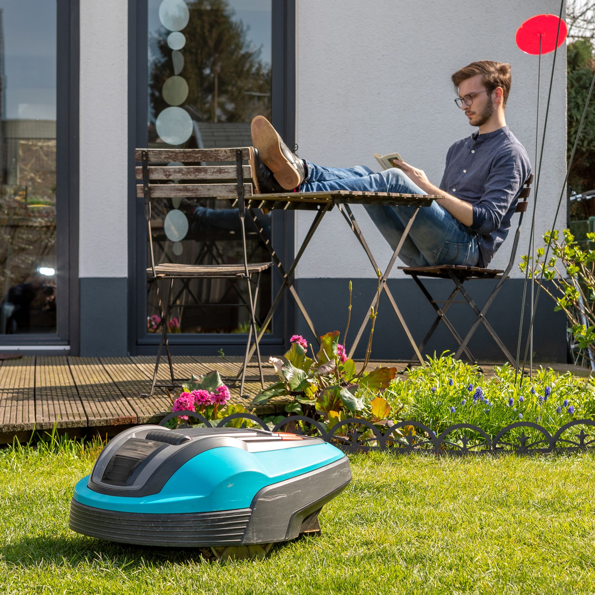 Beeteinfassung Metall Schwarz von Relaxdays