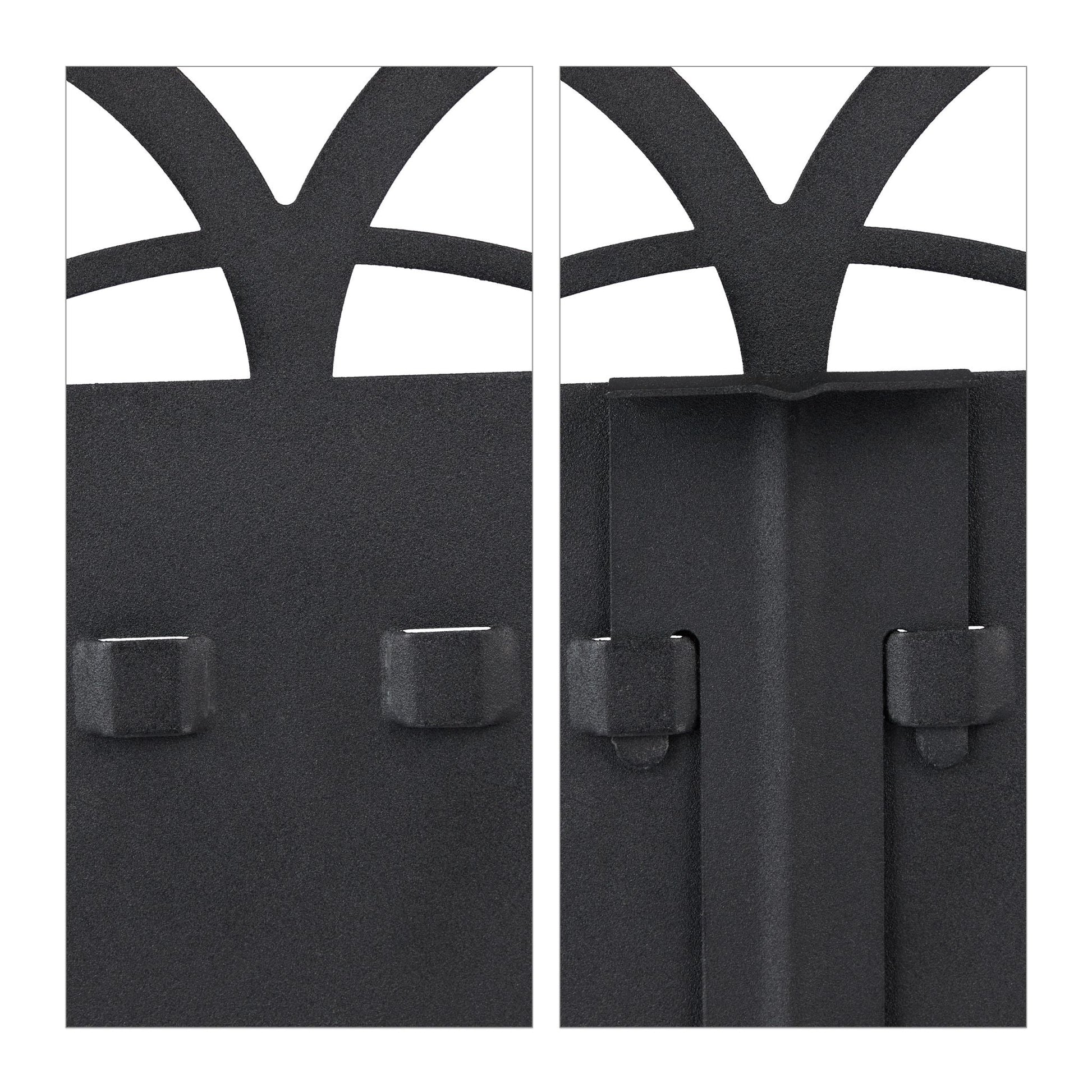 Beeteinfassung Metall Schwarz von Relaxdays