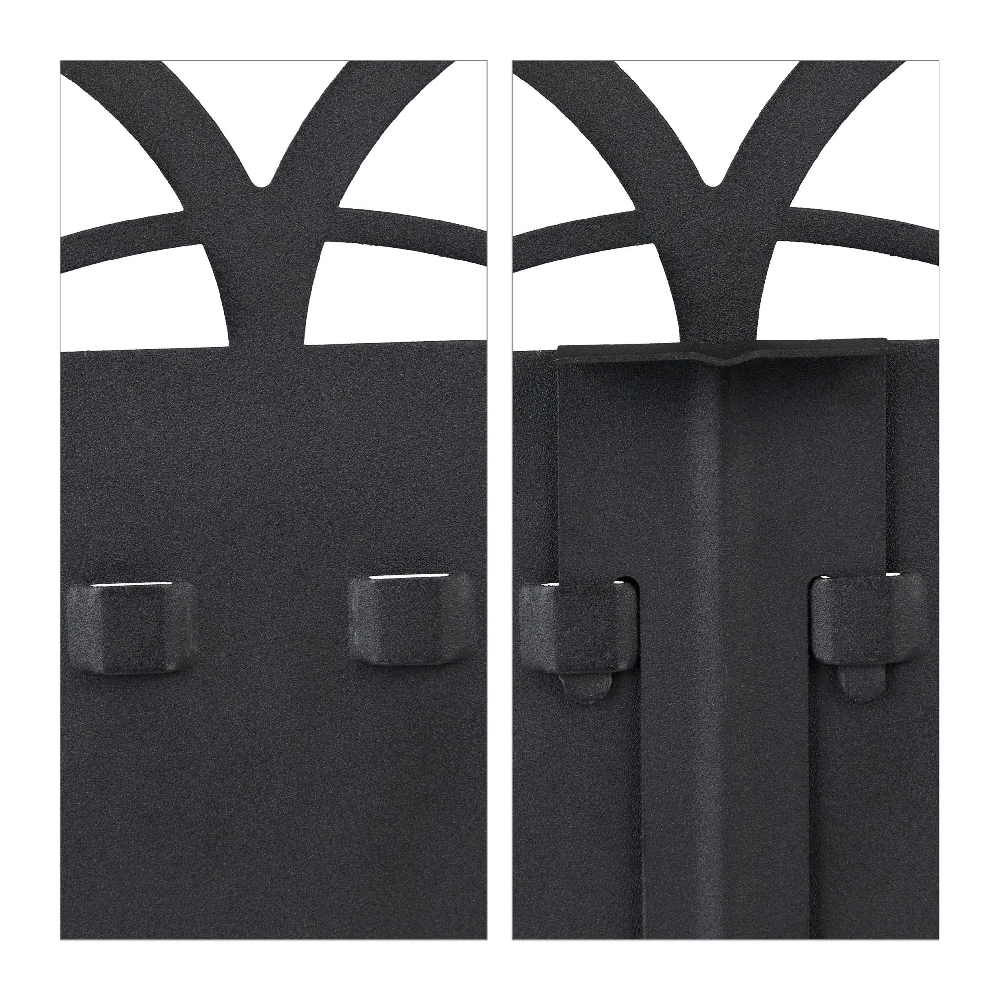 Beeteinfassung Metall Schwarz von Relaxdays