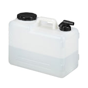 Wasserkanister mit Hahn Weiss-Schwarz von Relaxdays