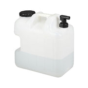 Wasserkanister mit Hahn Weiss-Schwarz von Relaxdays