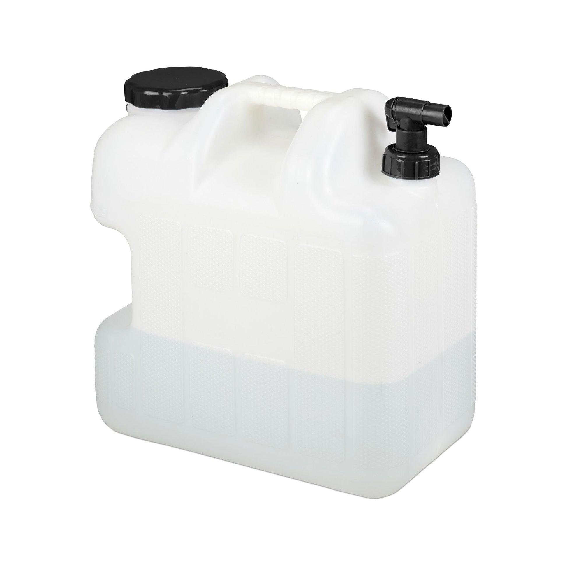 Wasserkanister mit Hahn Weiss-Schwarz von Relaxdays