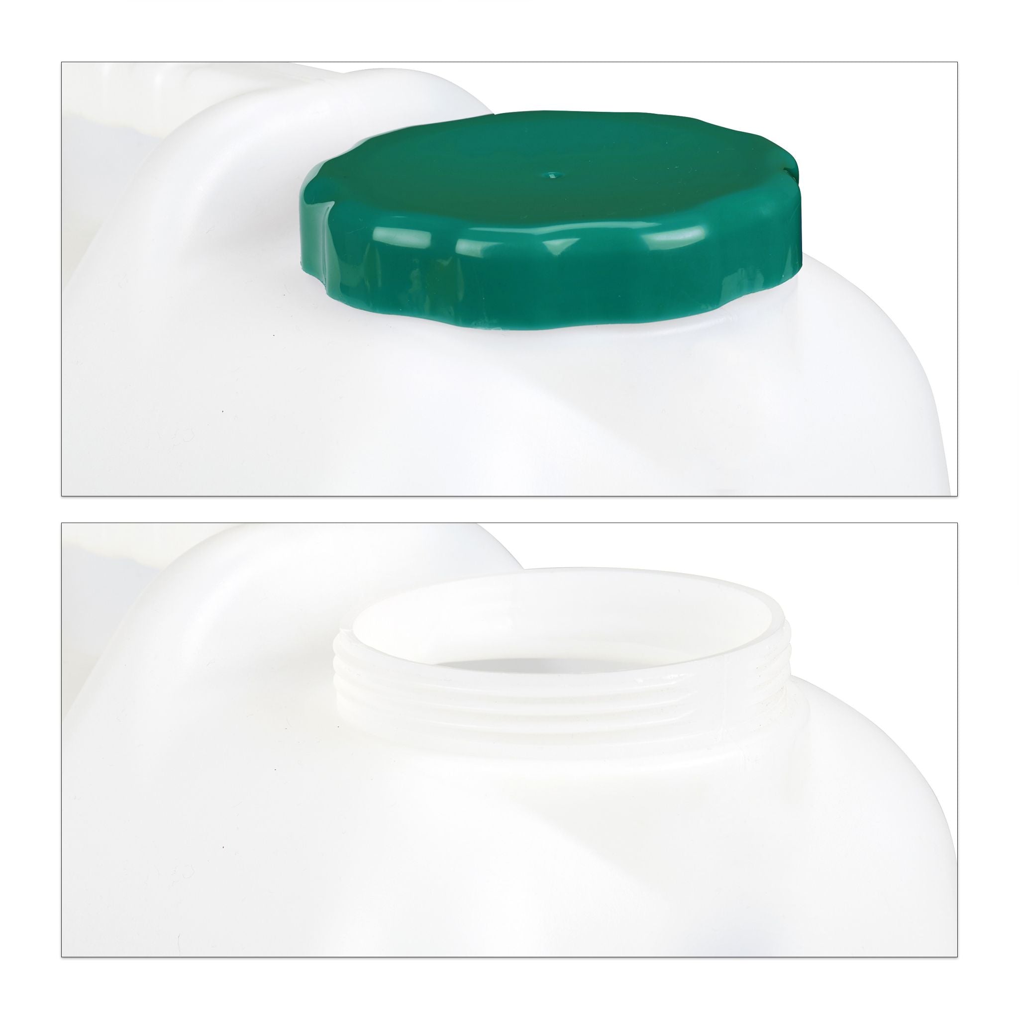 Wasserkanister mit Hahn Weiss-Dunkelgrün von Relaxdays