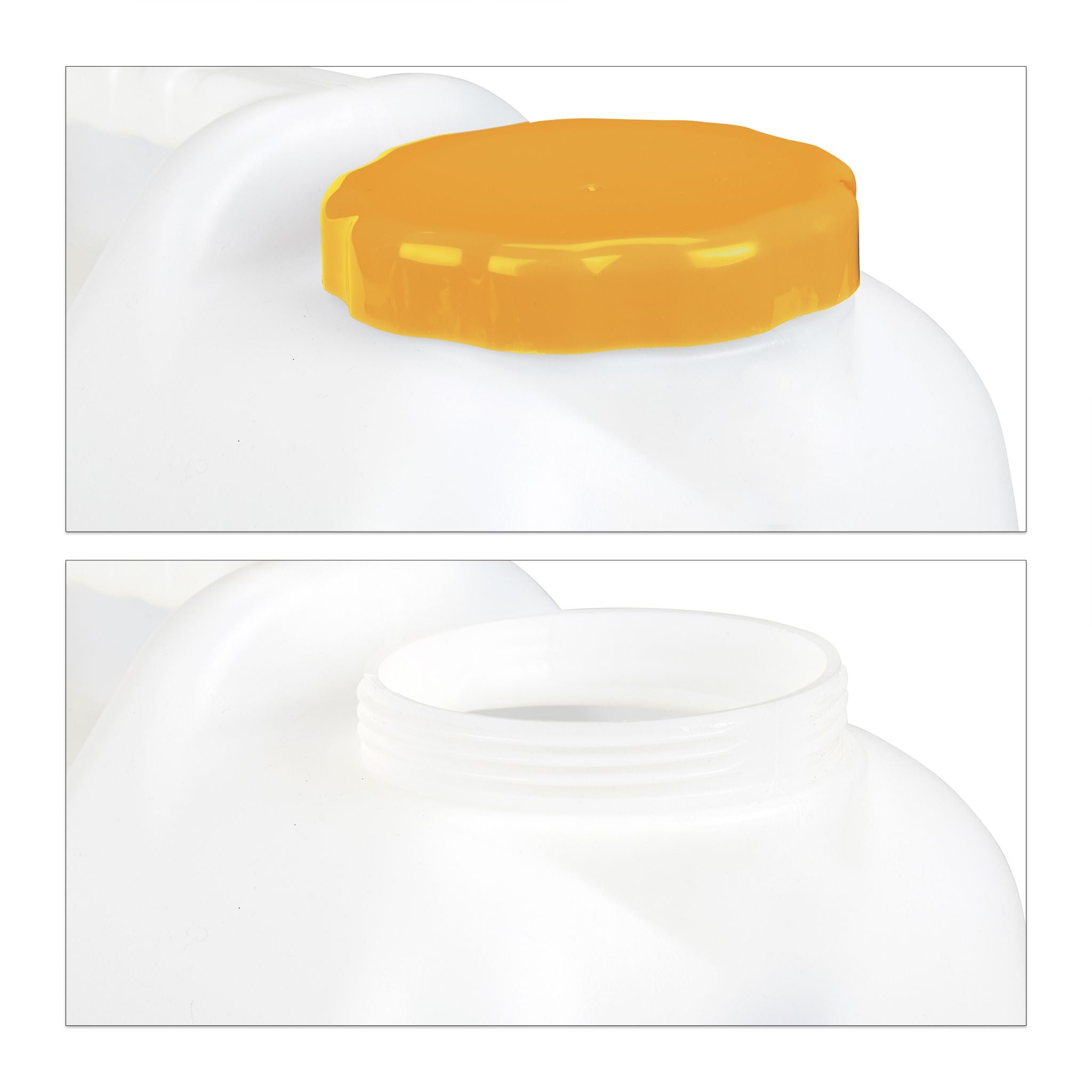 Wasserkanister mit Hahn Weiss-Orange