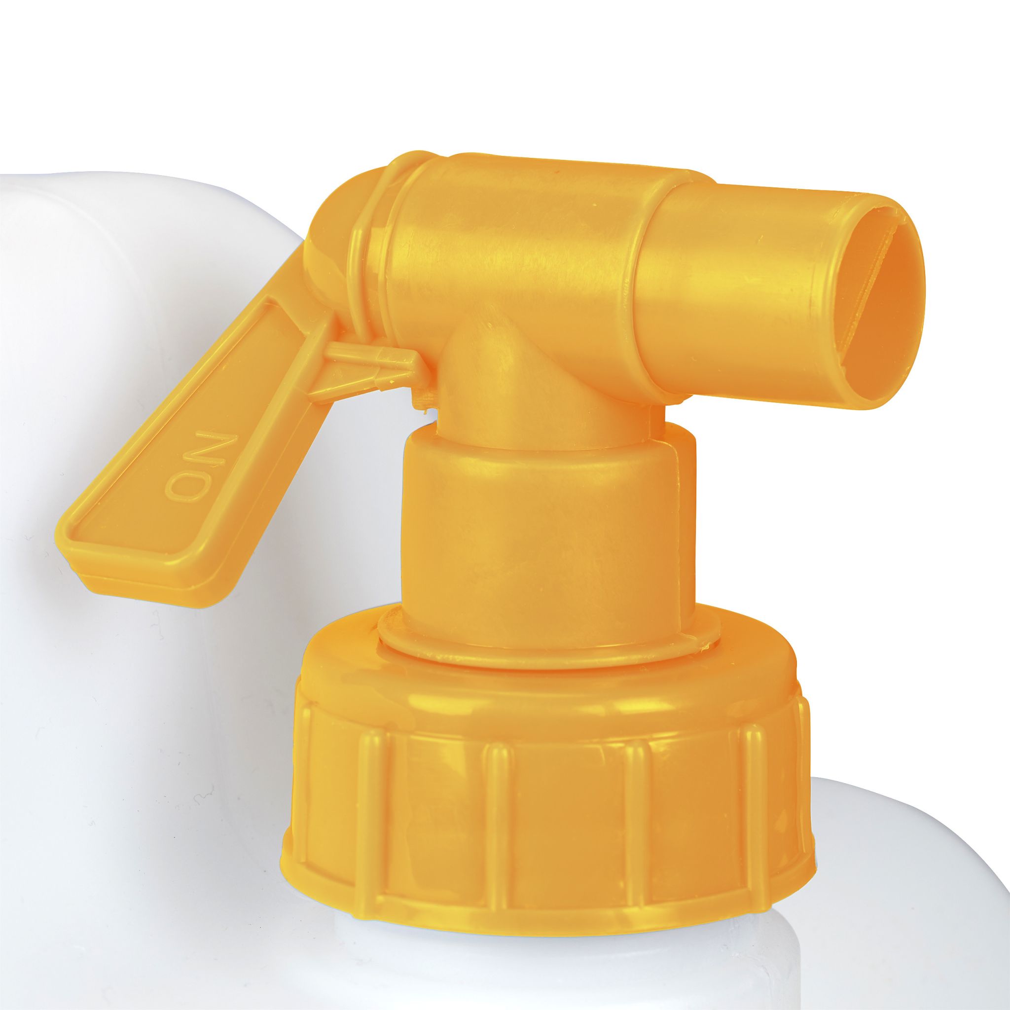 Wasserkanister mit Hahn Weiss-Orange