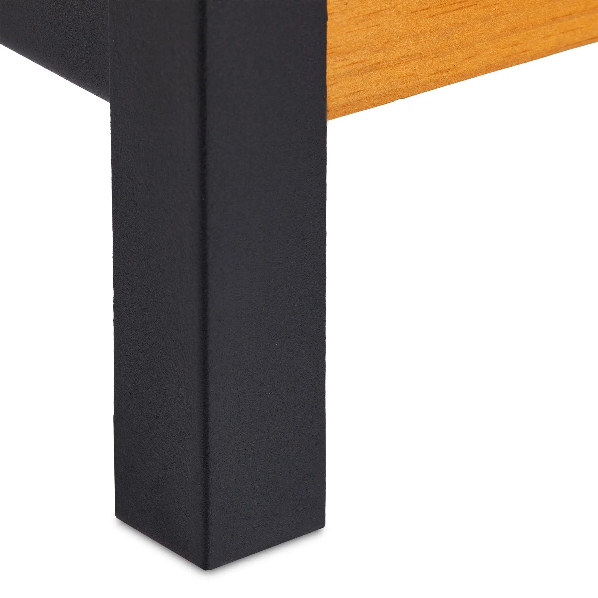 Hochbeet Holz schmal Hellbraun-Schwarz von Relaxdays