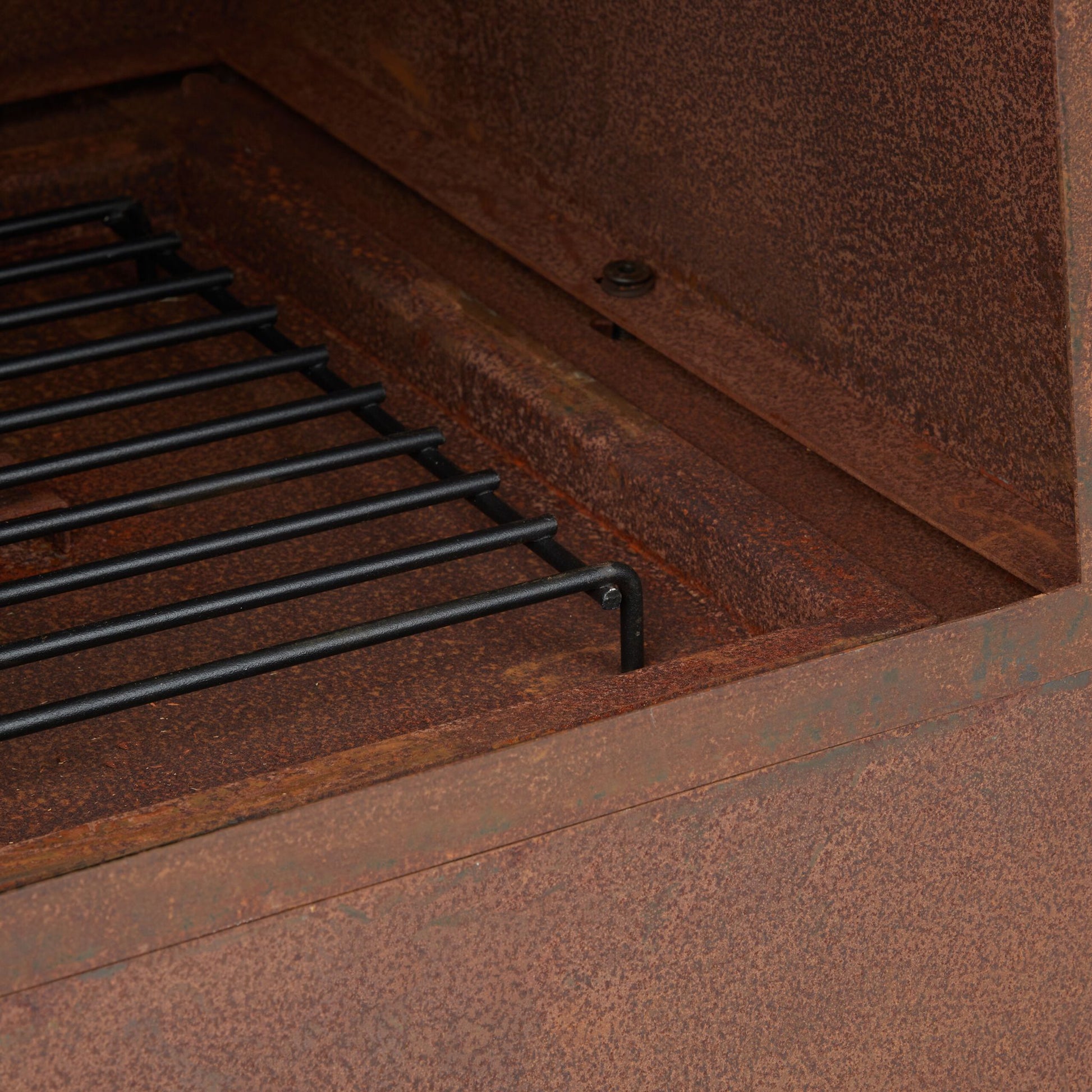 Gartenkamin Cortenstahl Braun-Schwarz von Relaxdays