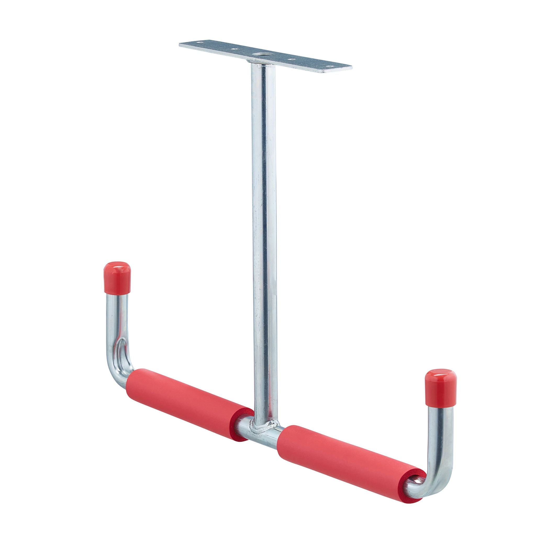 Deckenhaken für Garage 2er-Set Rot-Silber von Relaxdays