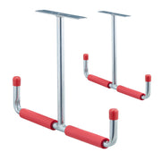 Deckenhaken für Garage 2er-Set Rot-Silber von Relaxdays