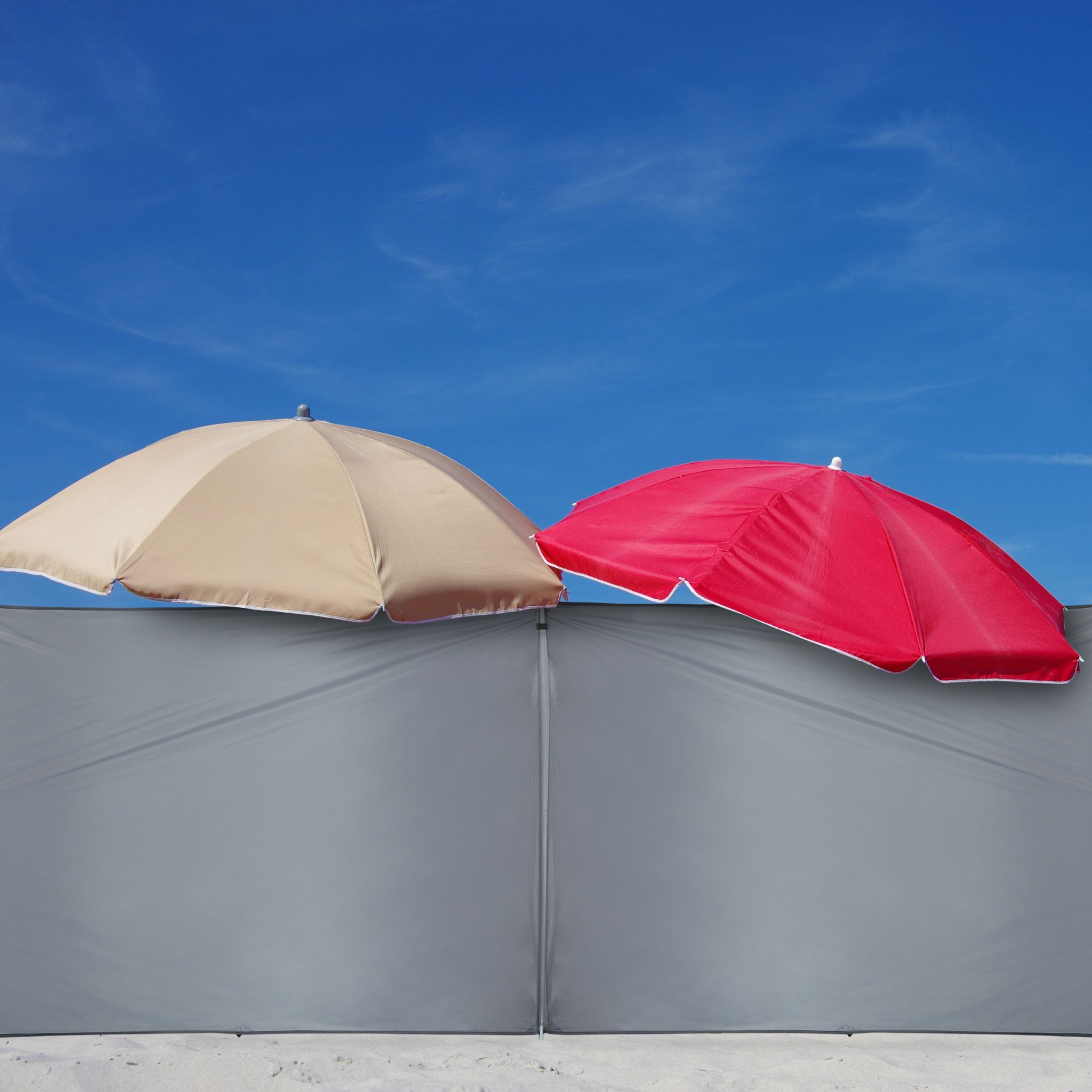 Sicht- und Windschutz 4 Meter Grau von Relaxdays
