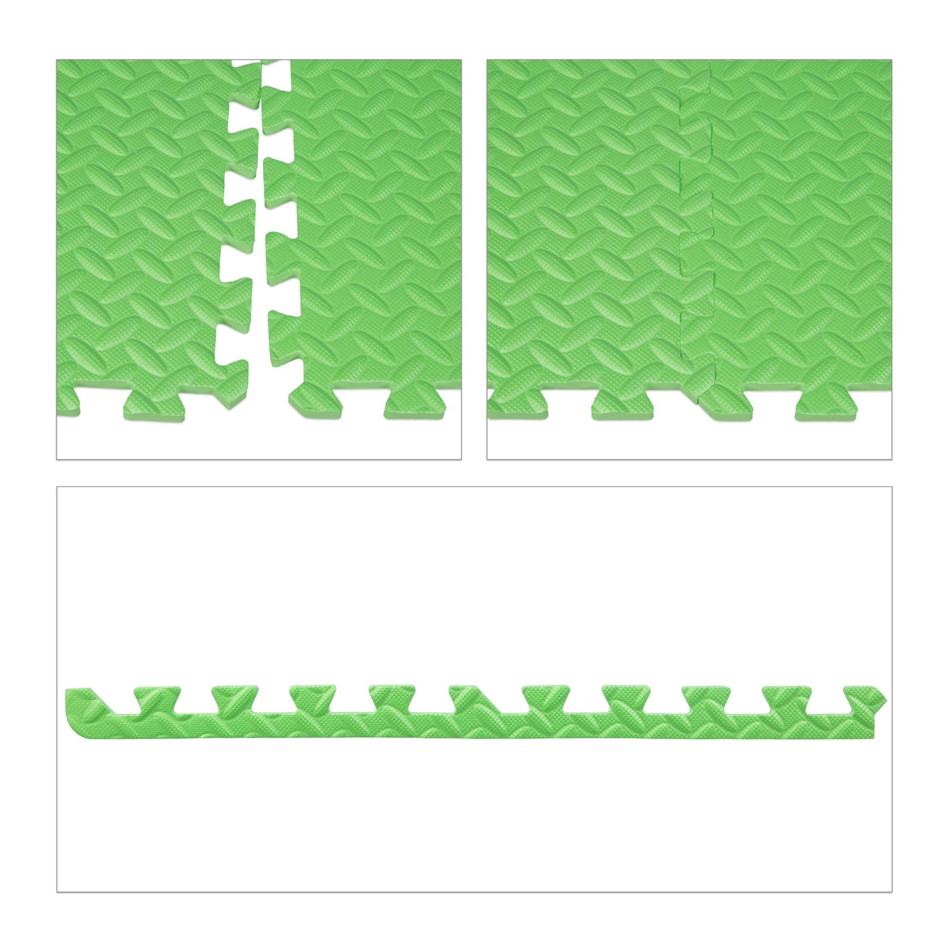 Bodenschutzmatte 8er-Set Grün von Relaxdays