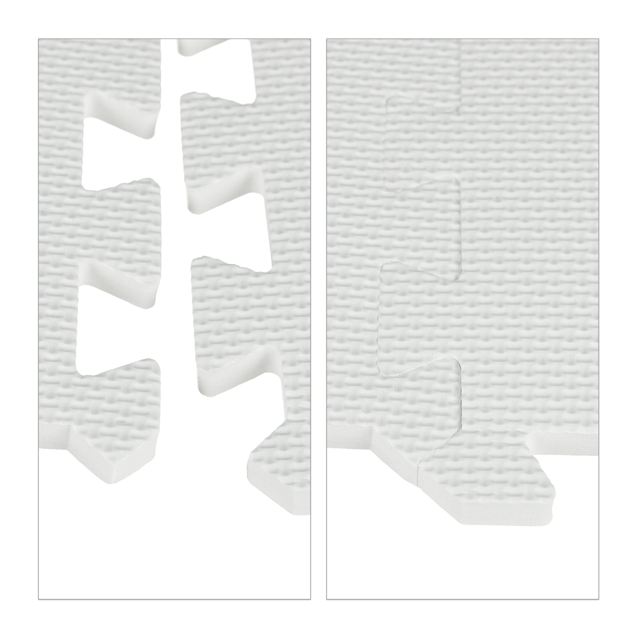 Bodenschutzmatte 30x30cm 24er-Set Weiss von Relaxdays
