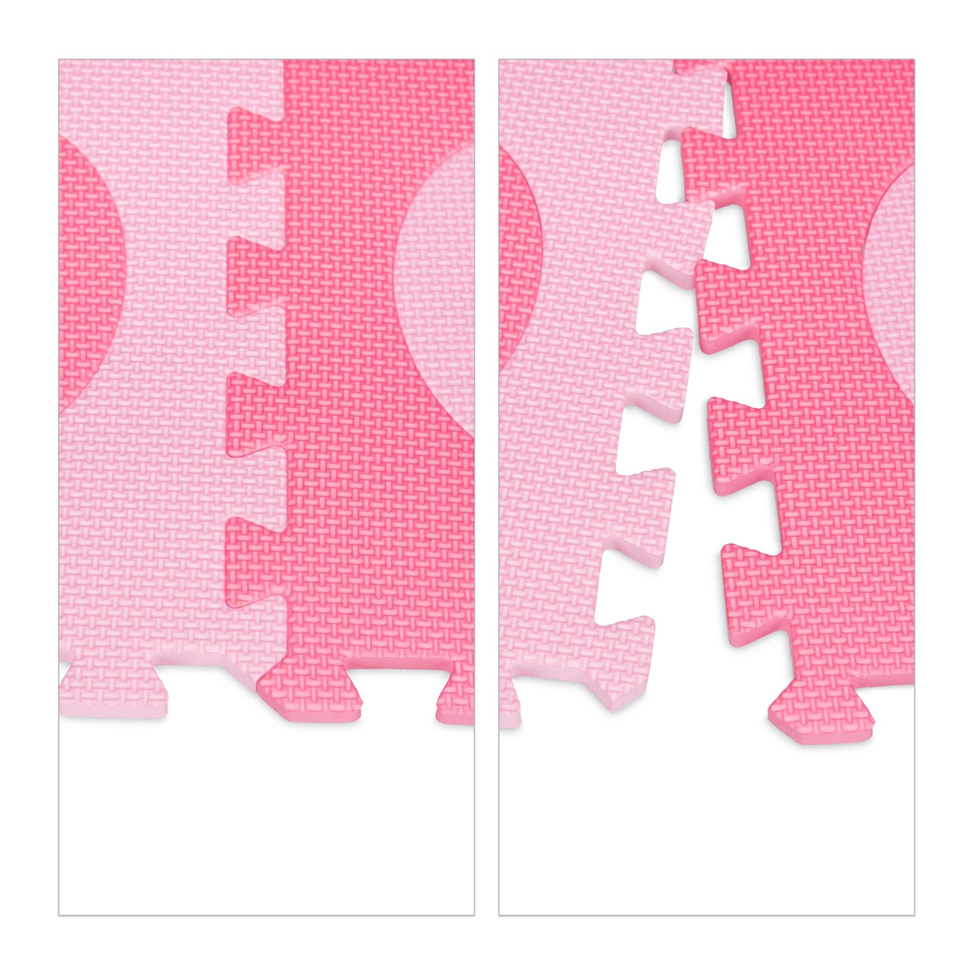 Puzzlematte Herz 18-tlg. Pink-Rosa von Relaxdays