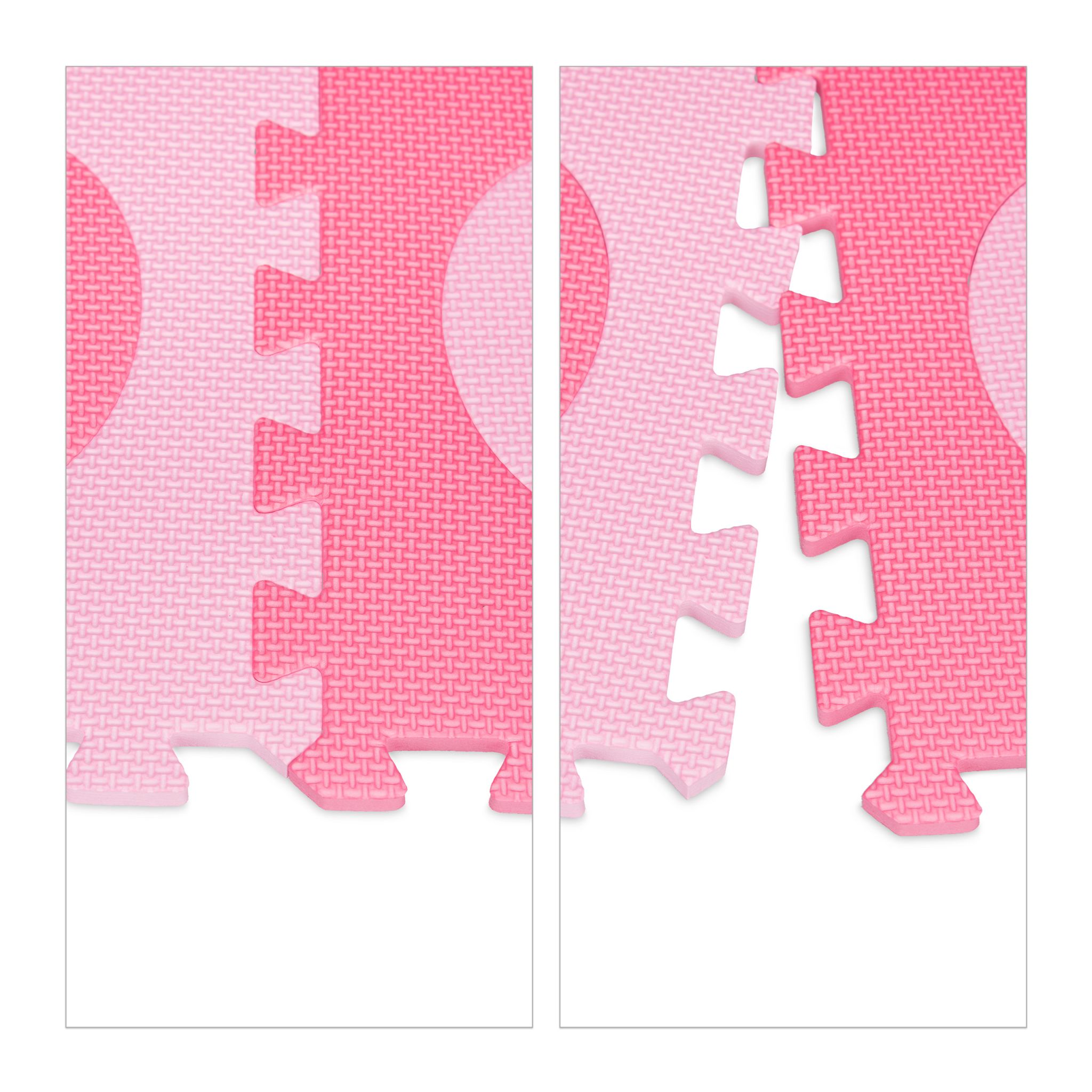 Puzzlematte Herz 18-tlg. Pink-Rosa von Relaxdays