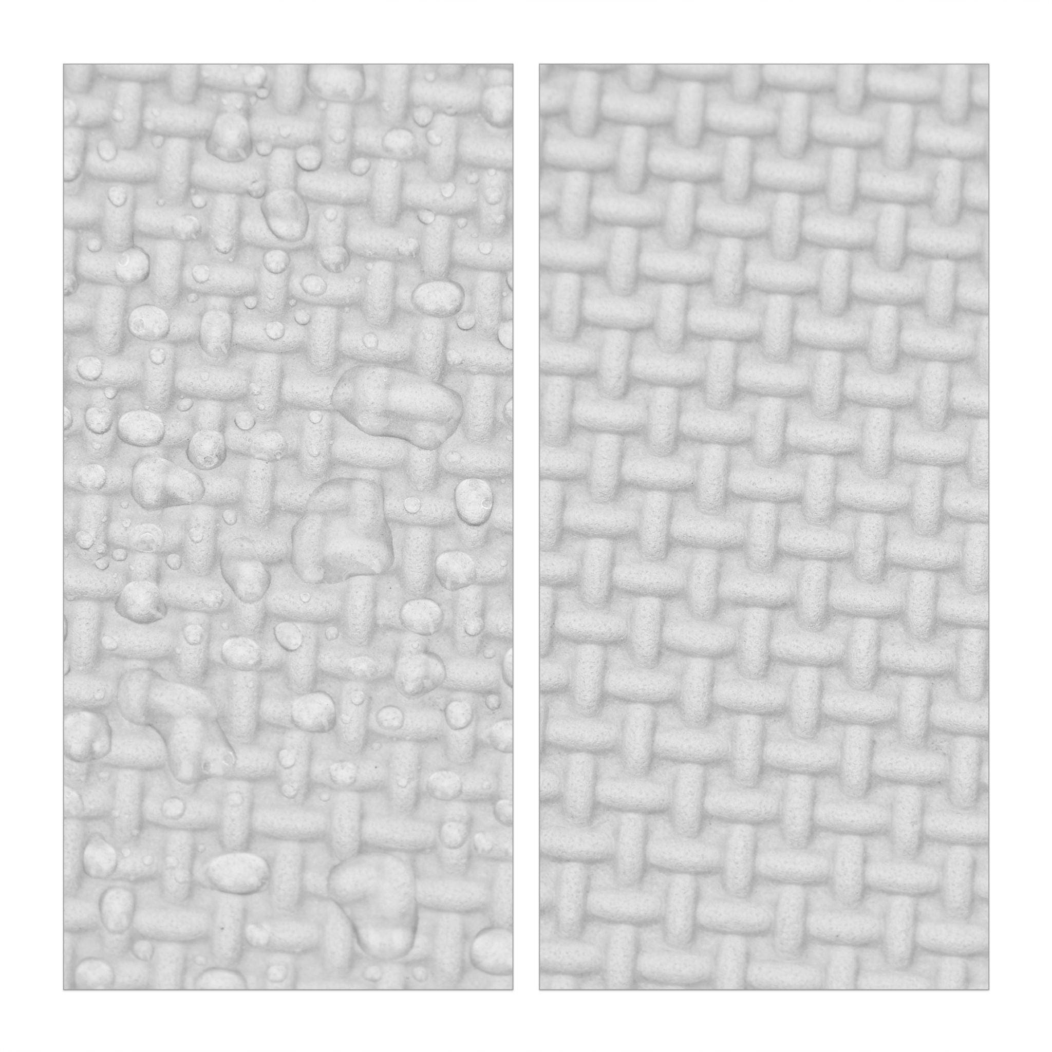 Puzzlematte Herz 18-tlg. Weiss-Grau von Relaxdays