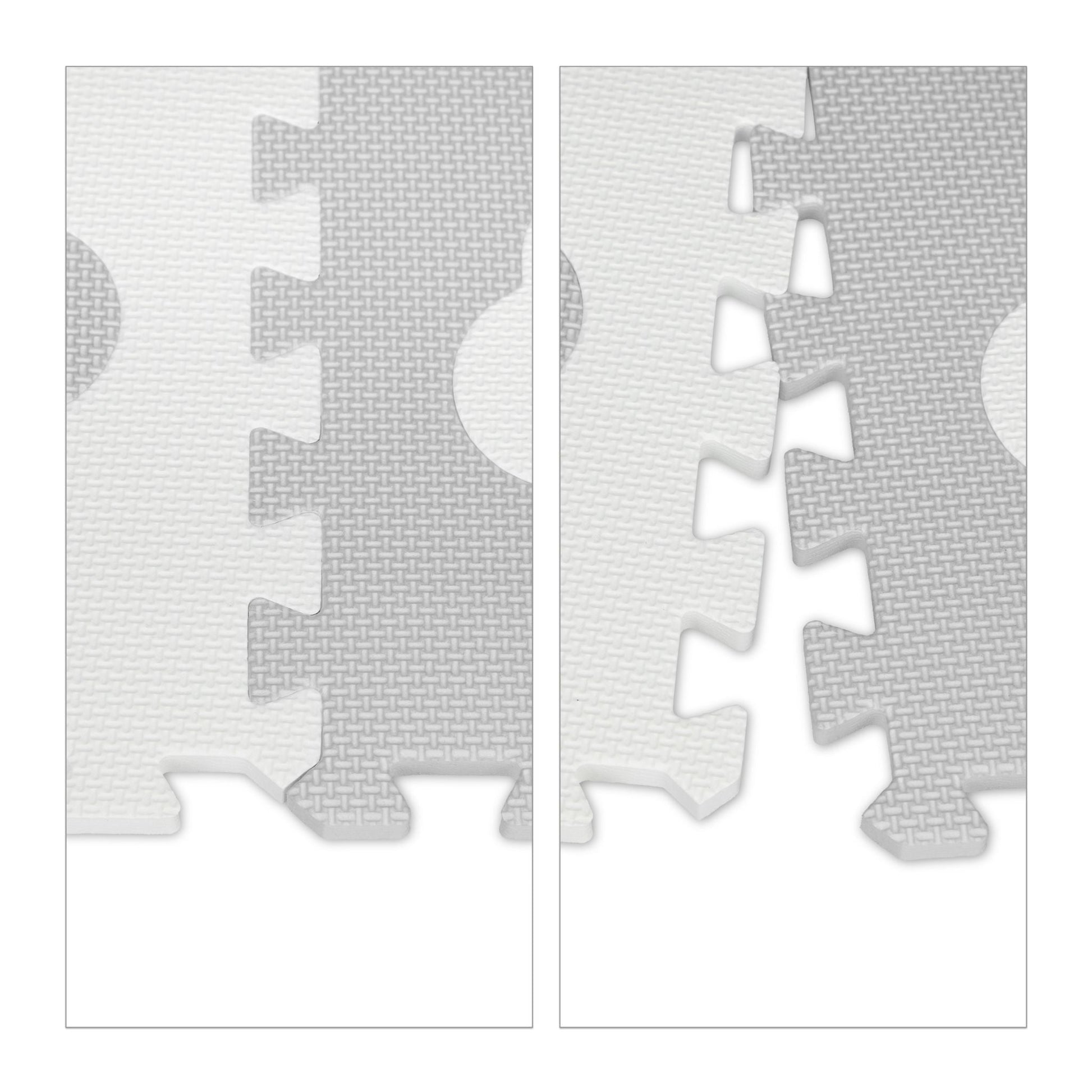 Puzzlematte Wolke 18-tlg. Weiss-Grau von Relaxdays
