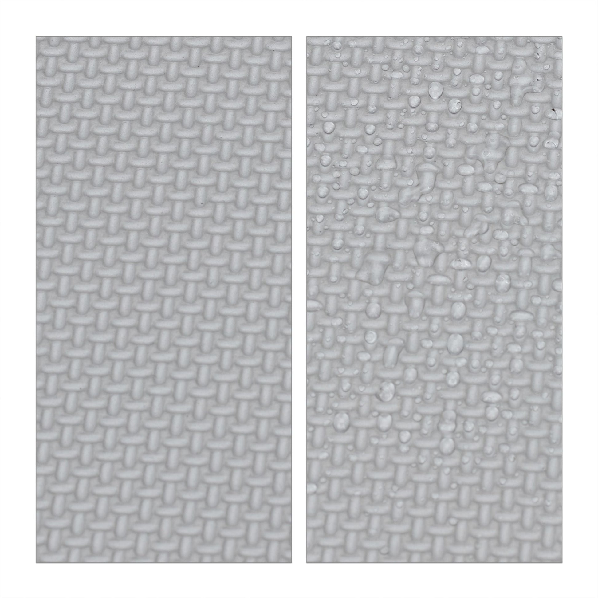 Puzzlematte mit Rand 36-tlg. Weiss-Grau von Relaxdays