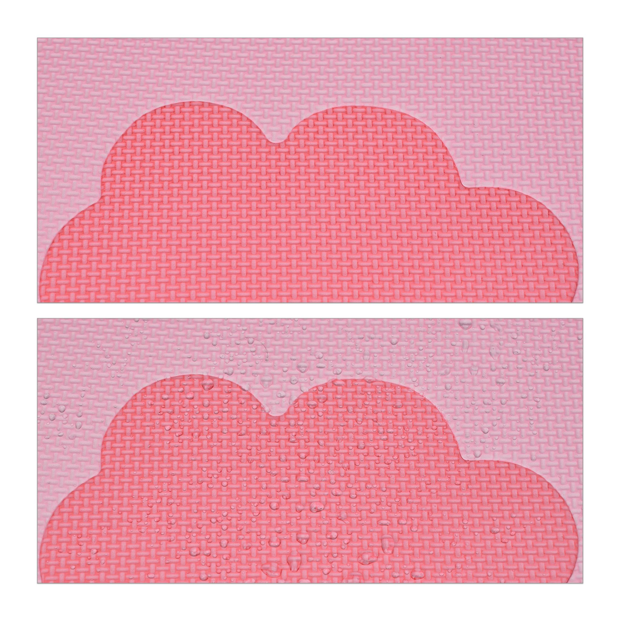 Puzzlematte mit Rand 52-tlg. Pink-Rosa von Relaxdays