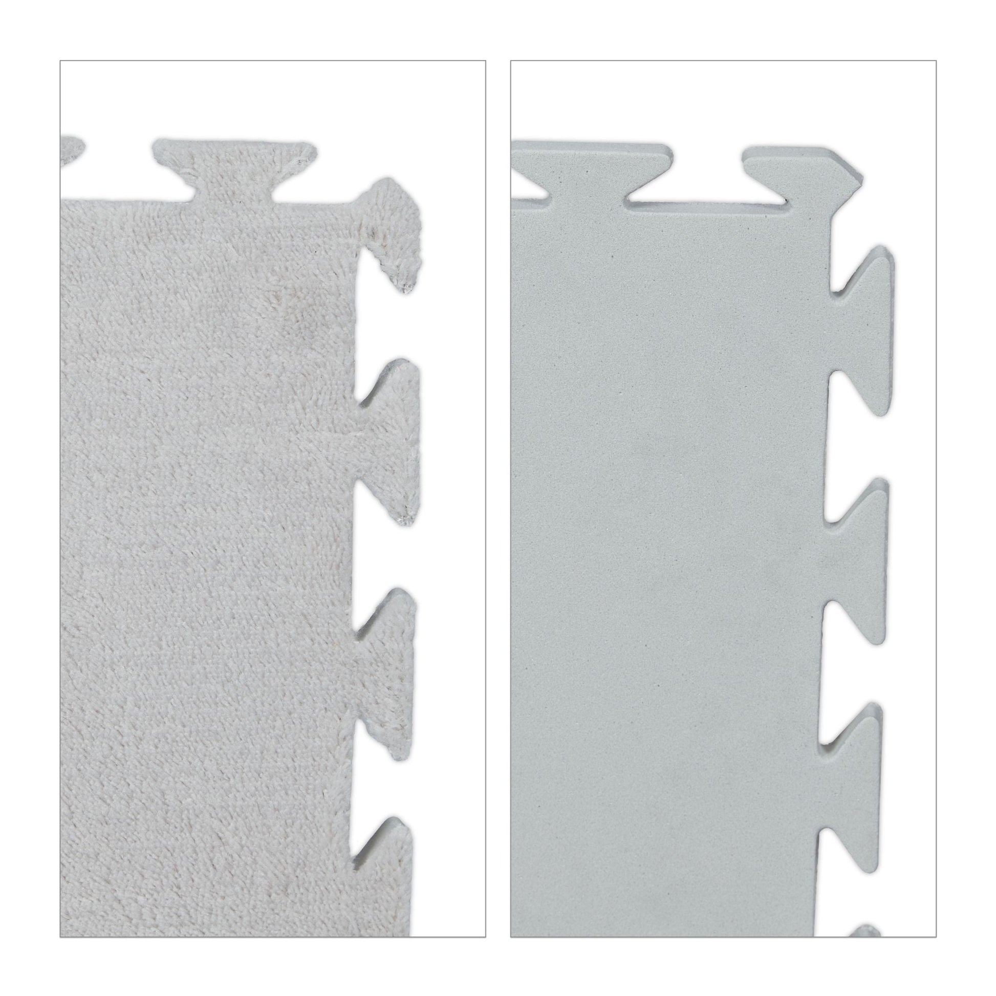 Flauschiger Puzzleteppich 9er-Set Grau von guteszeug.ch