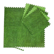 Bodenschutzmatte mit Motiv 8er-Set Grün-Schwarz von Relaxdays