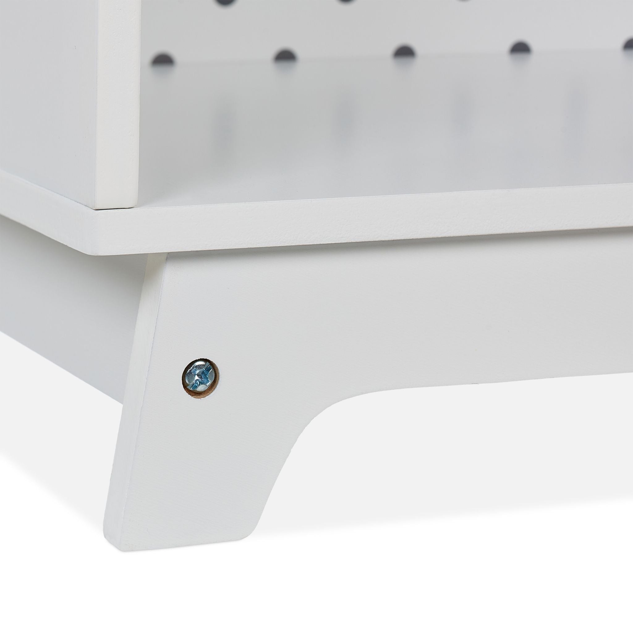 Kinderregal 4 offene Fächer Weiss-Grau von Relaxdays