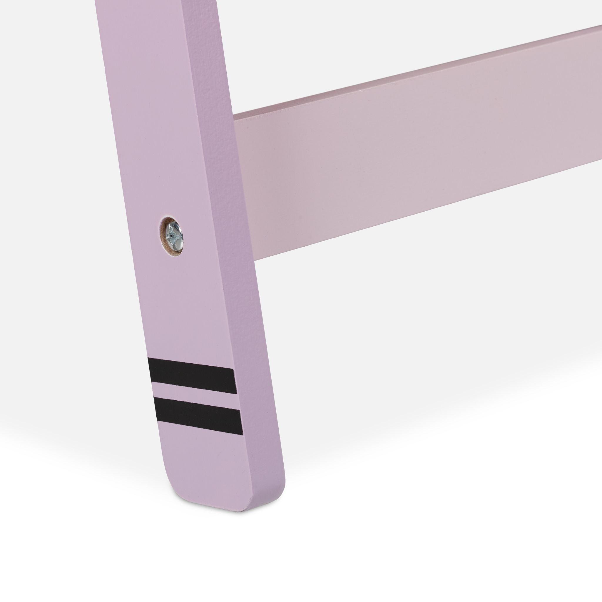 Kindertafel mit Papierrolle Gelb-Lila-Schwarz von Relaxdays