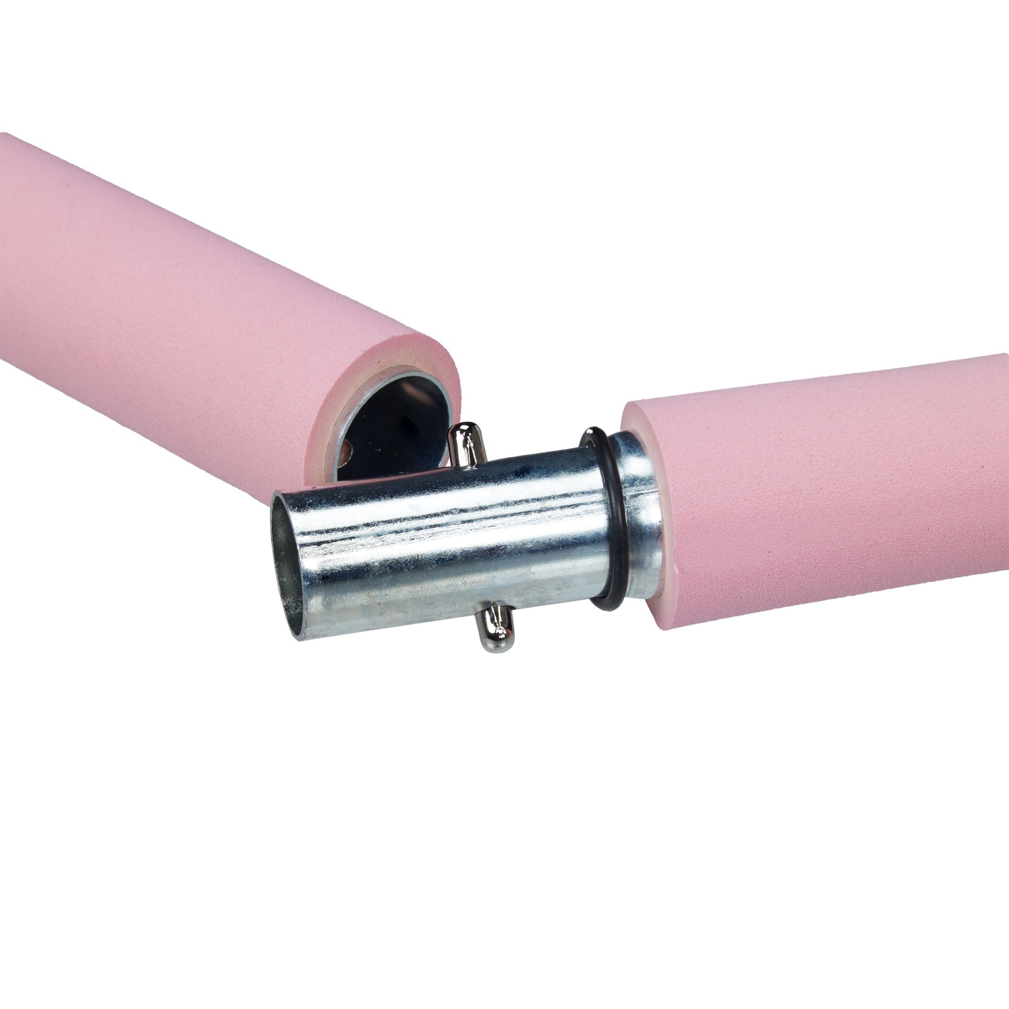Pilatesstab mit Widerstandsbändern Pink-Schwarz von Relaxdays