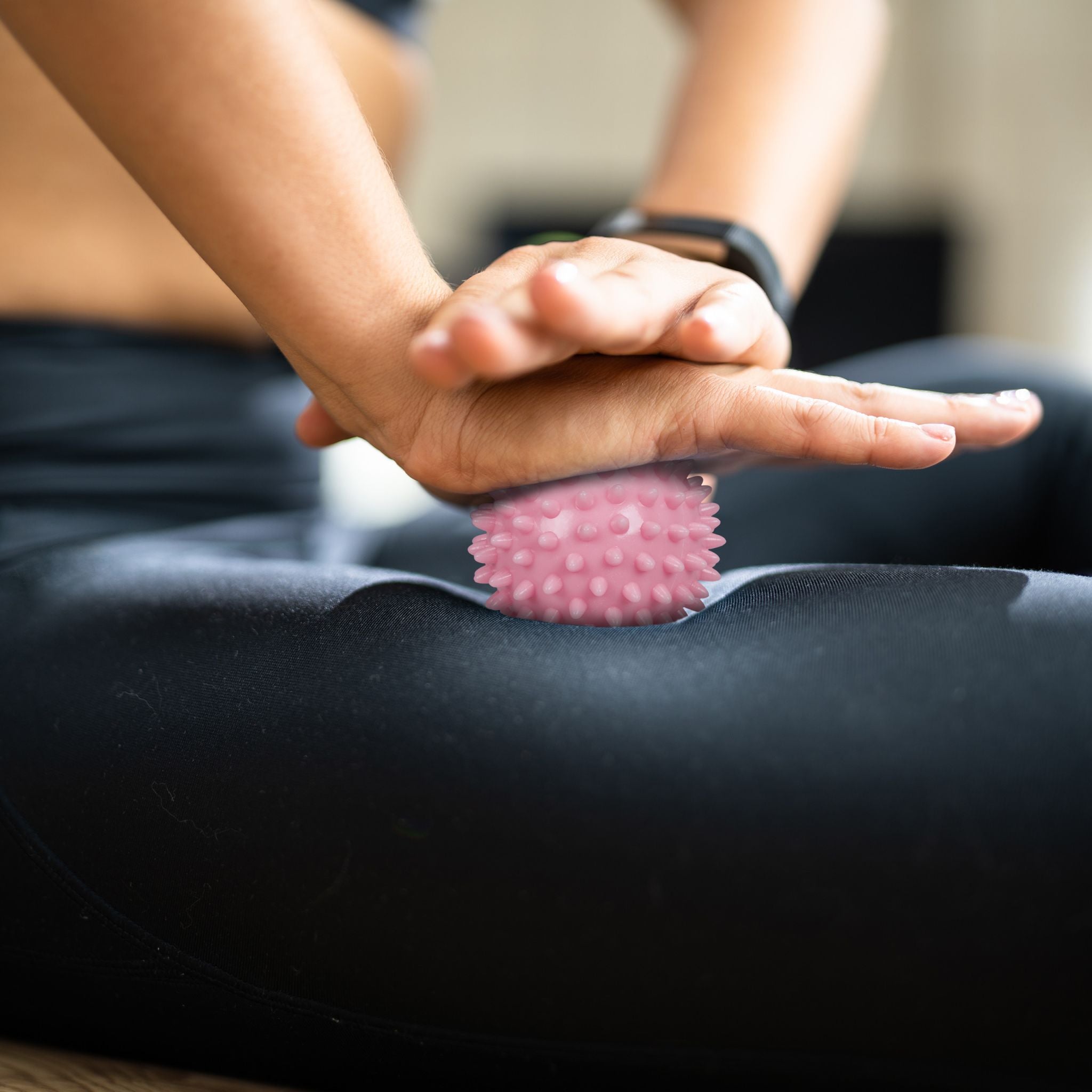 Faszienrolle 3er-Set Rosa-Grau von Relaxdays