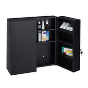 Medizinschrank XXL in Anthrazit Anthrazit von Relaxdays
