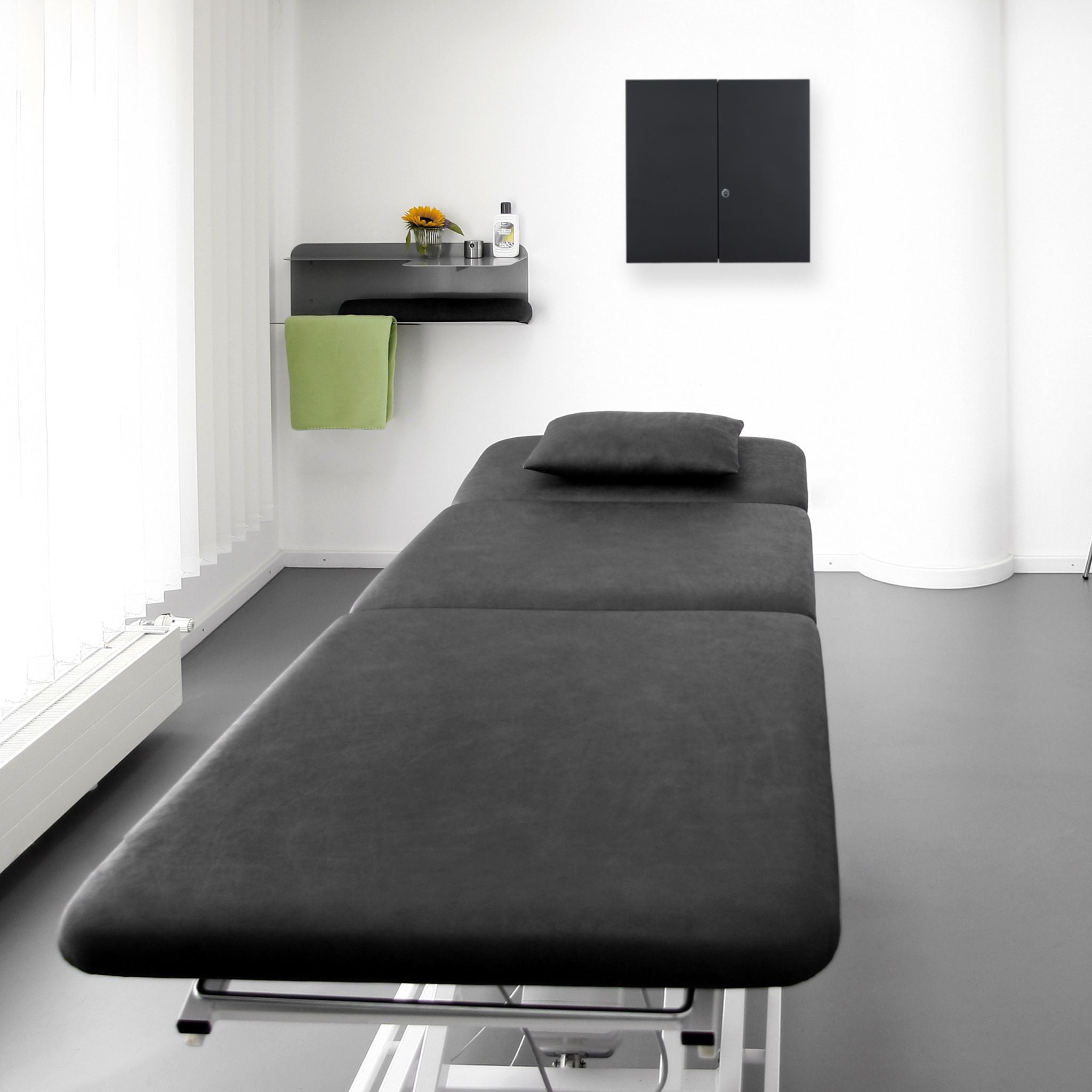 Medizinschrank XXL in Anthrazit Anthrazit von Relaxdays