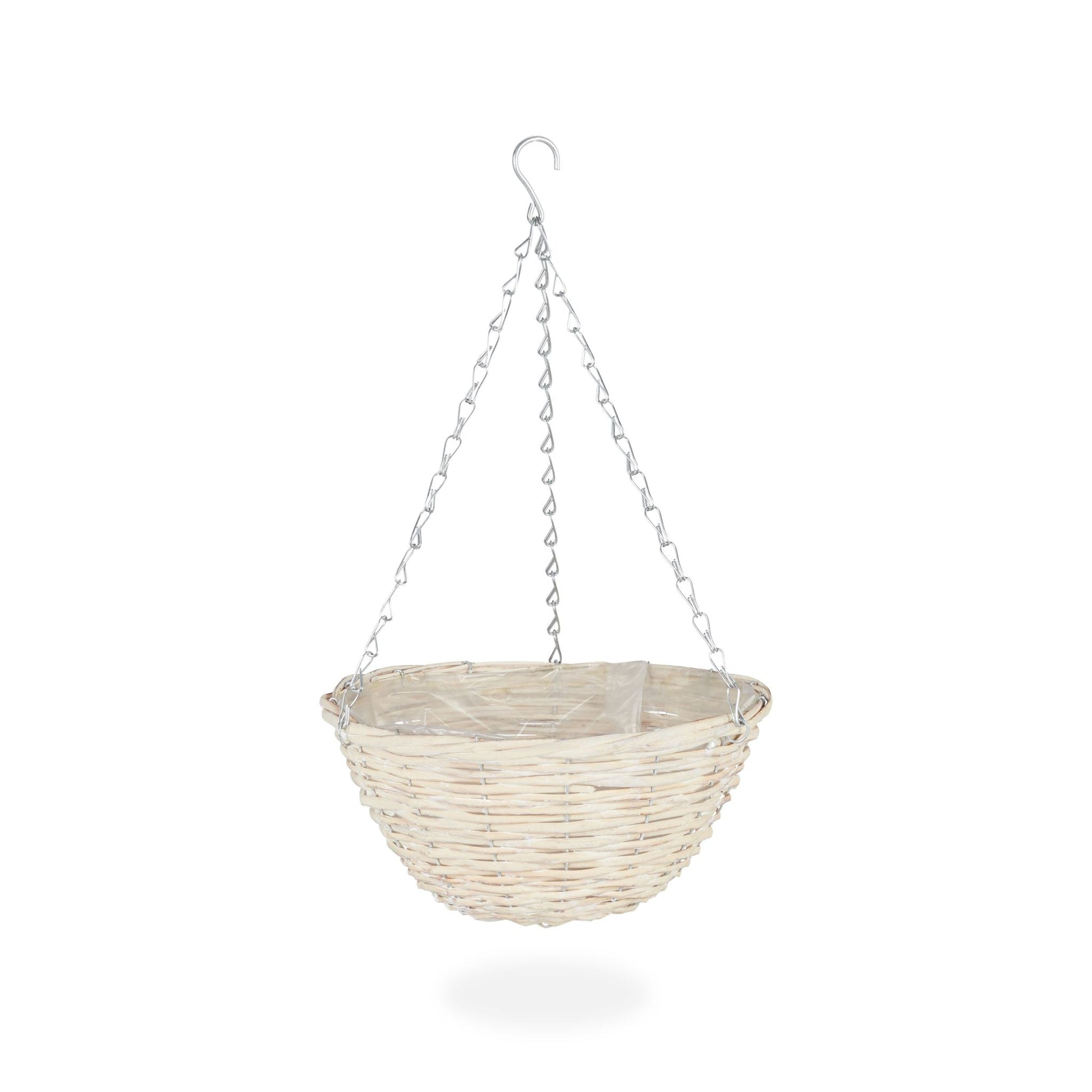 Geflochtene Blumenampel 3er-Set Beige von Relaxdays