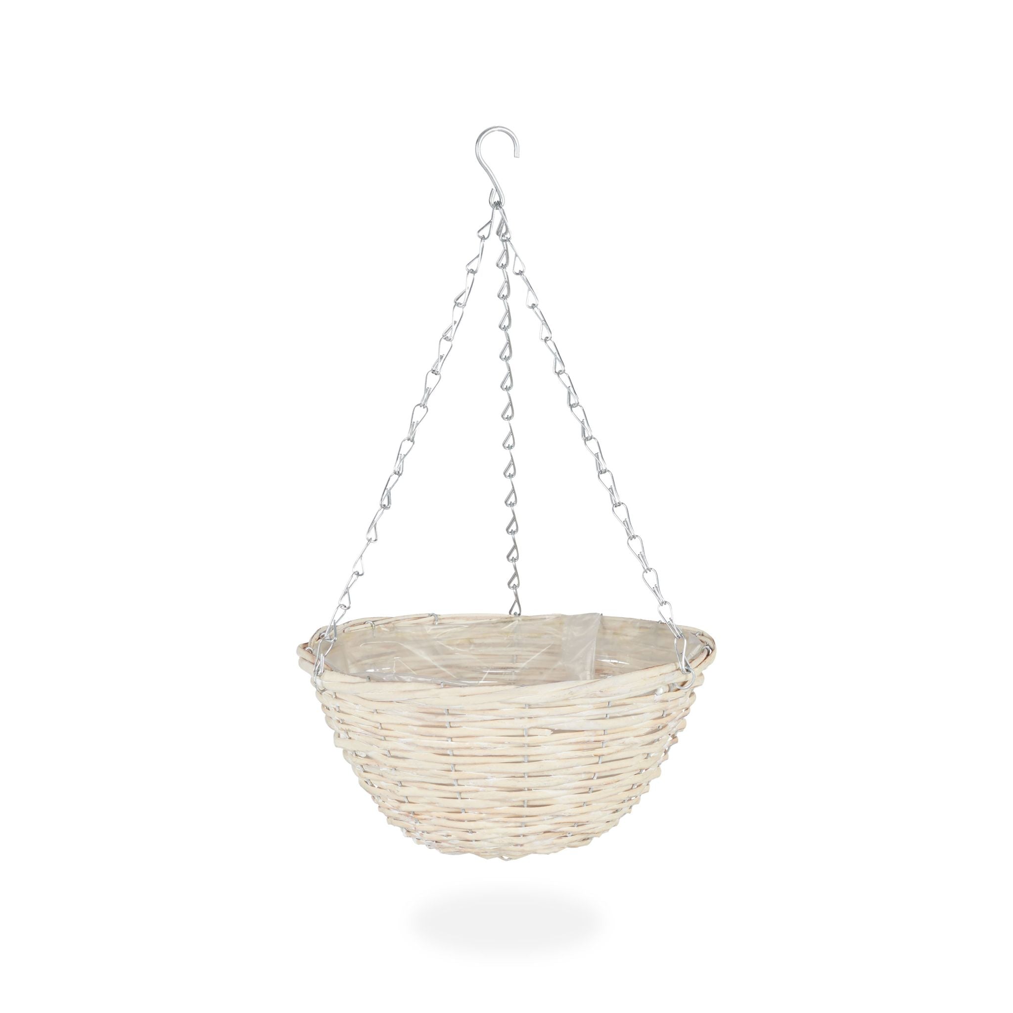 Geflochtene Blumenampel 3er-Set Beige von Relaxdays