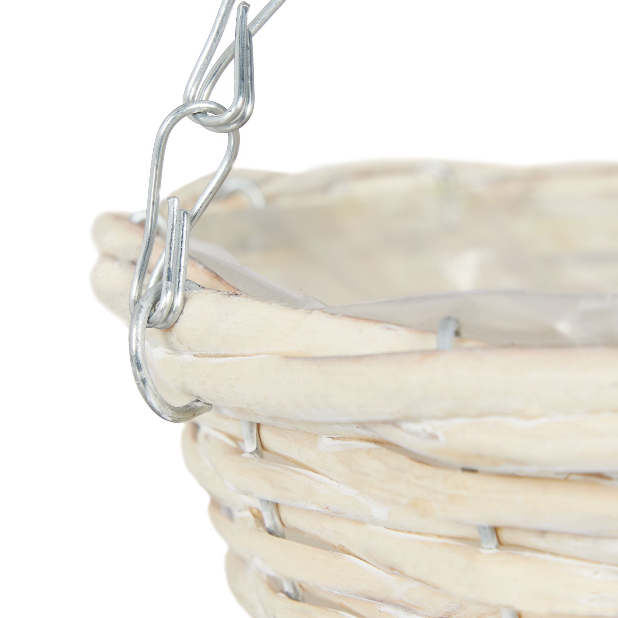 Geflochtene Blumenampel 3er-Set Beige von Relaxdays
