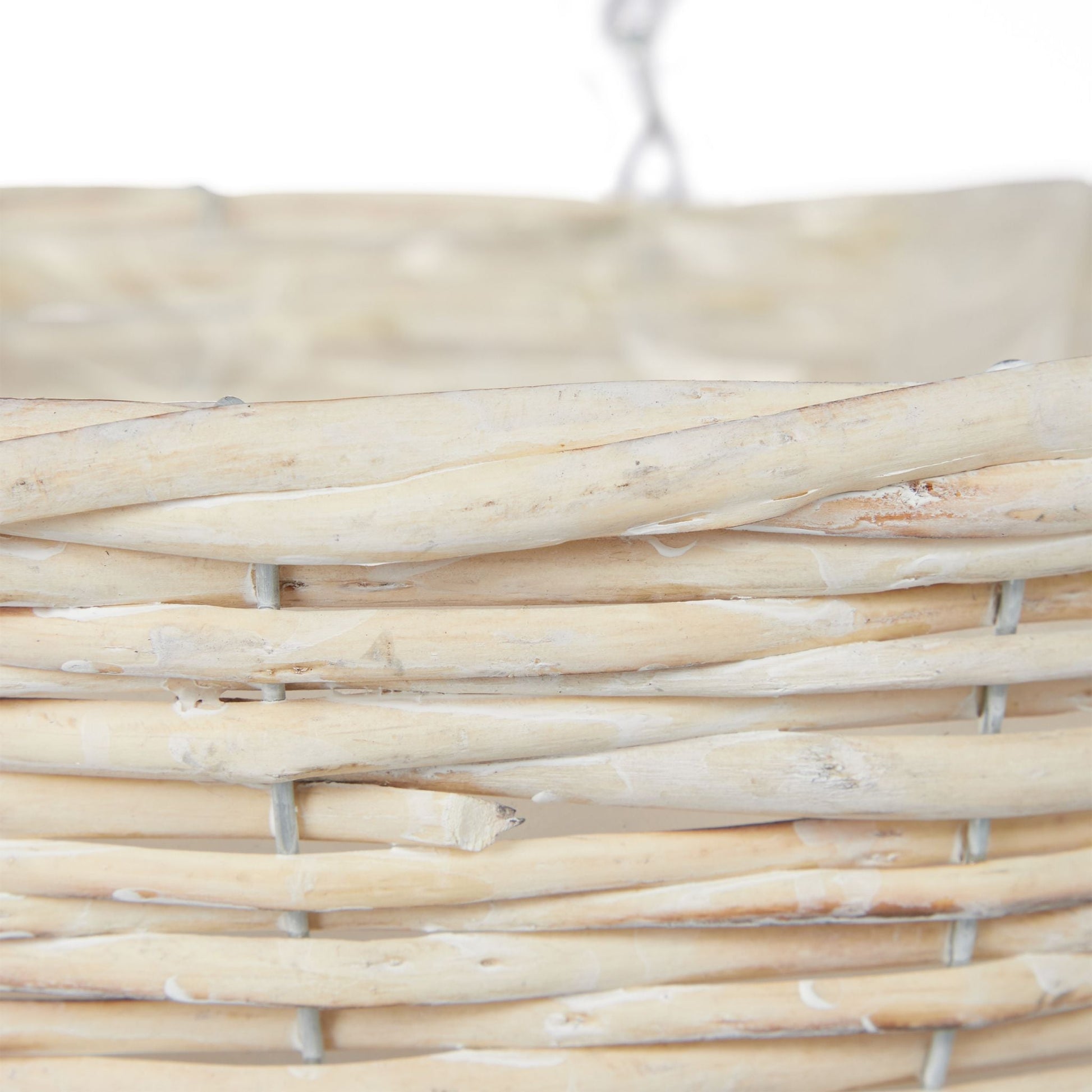 Geflochtene Blumenampel 3er-Set Beige von Relaxdays