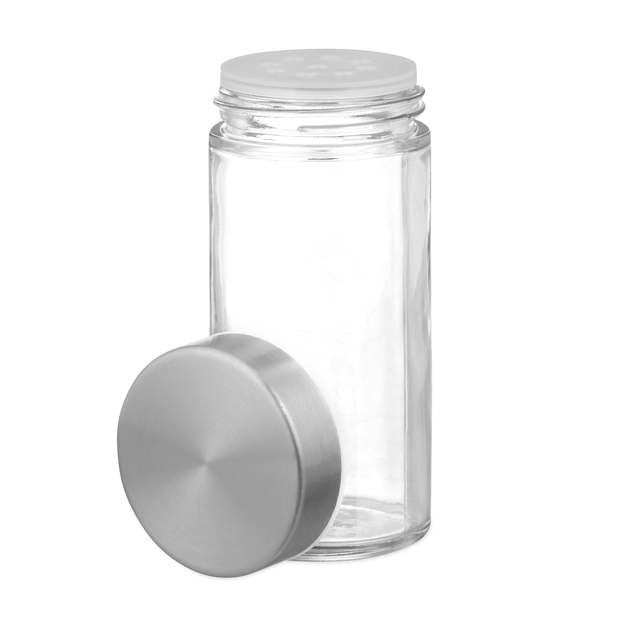 Gewürzkarussell mit 16 Gläsern Schwarz-Silber-Transparent von Relaxdays