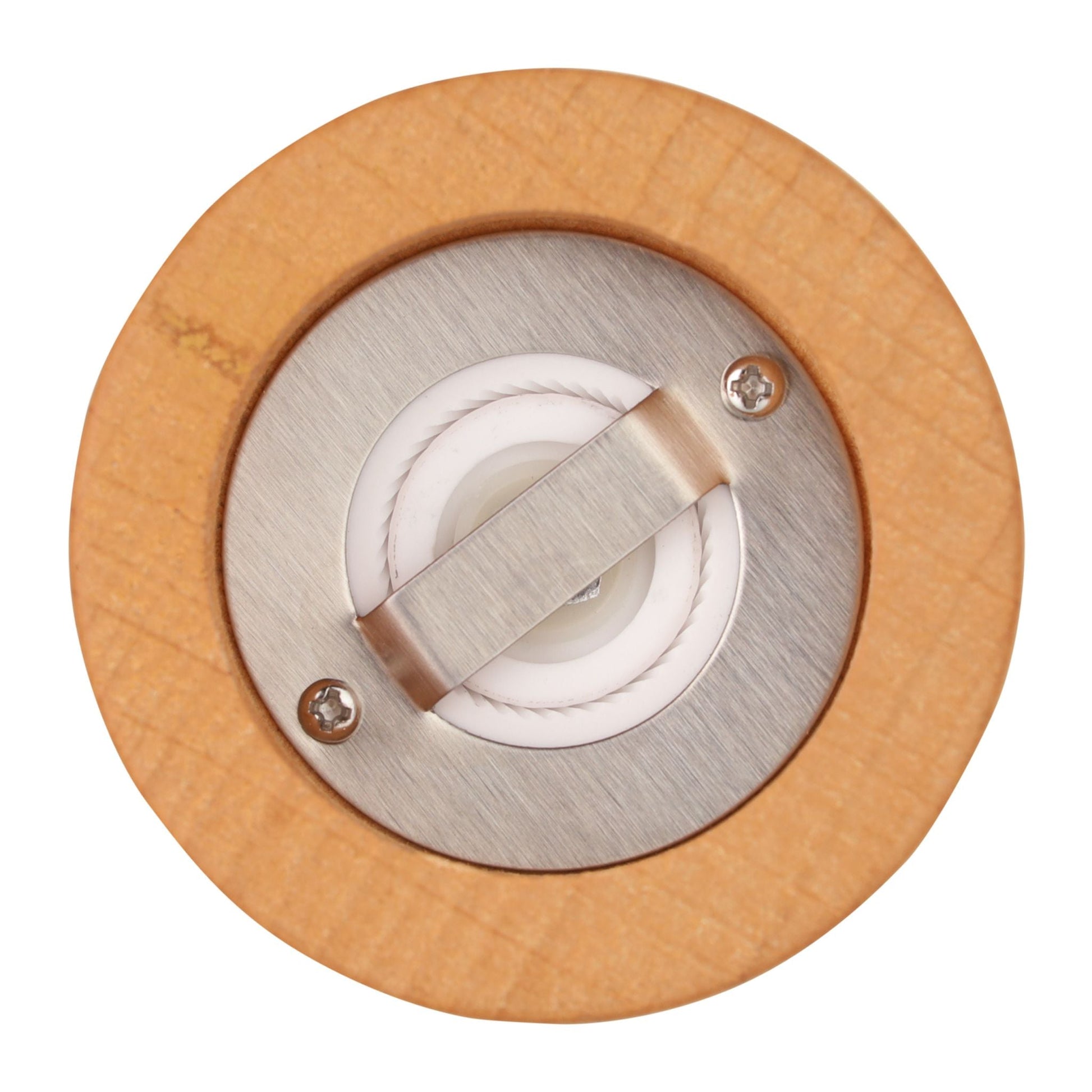 Salz- und Pfeffermühle XXL Holz Hellbraun-Silber von Relaxdays